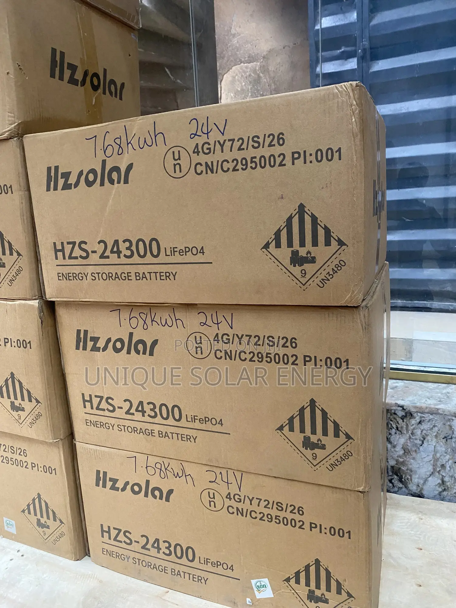 Hz Solar 7.68kwh 24v Lithium Battery