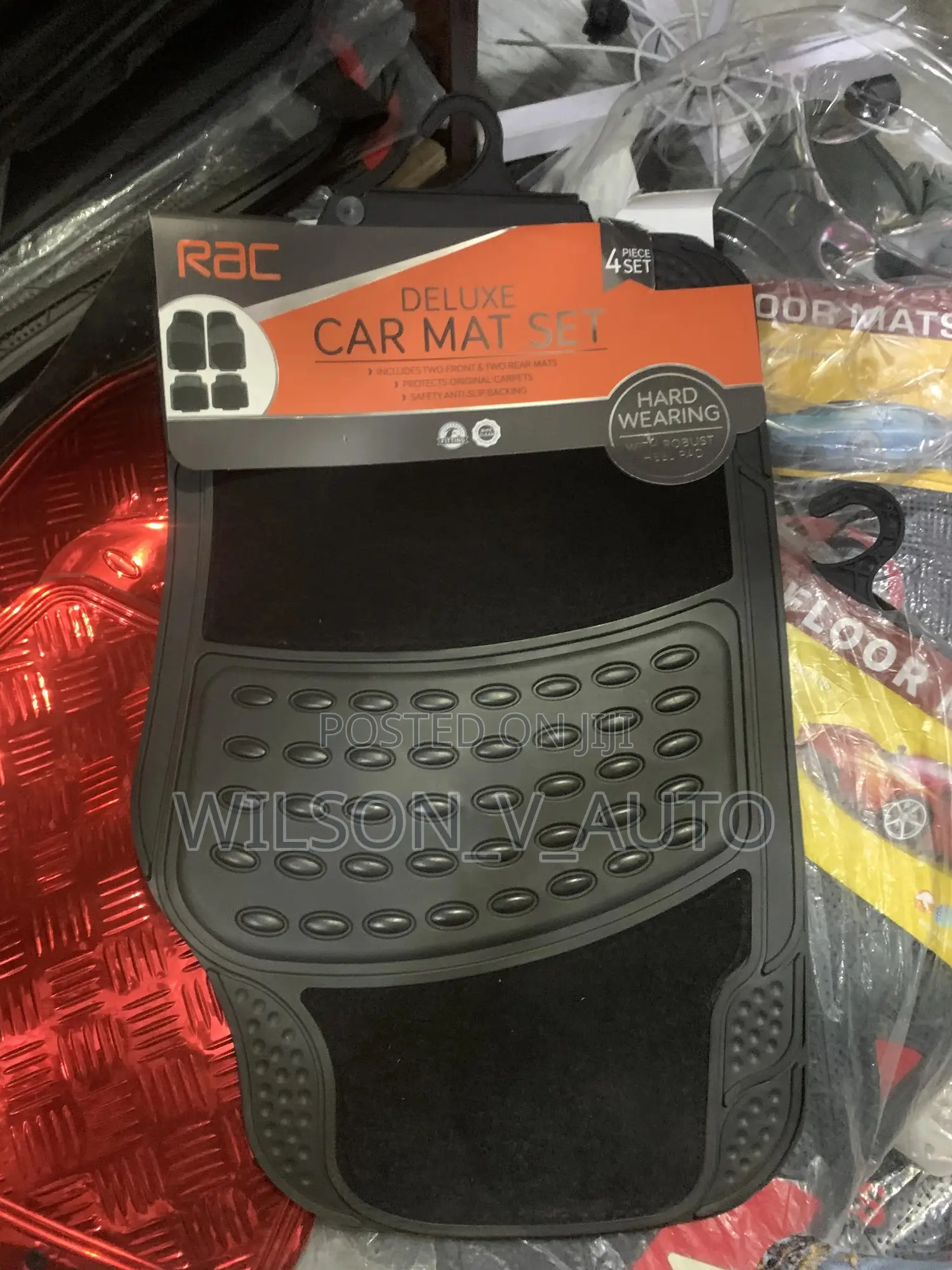 Car Floor Rubber Mat With Rug