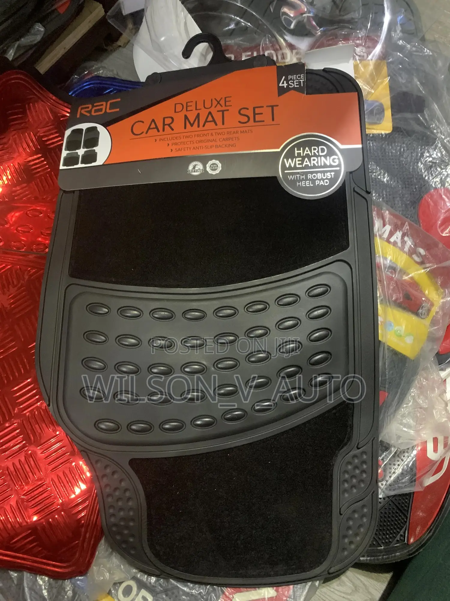 Car Floor Rubber Mat With Rug