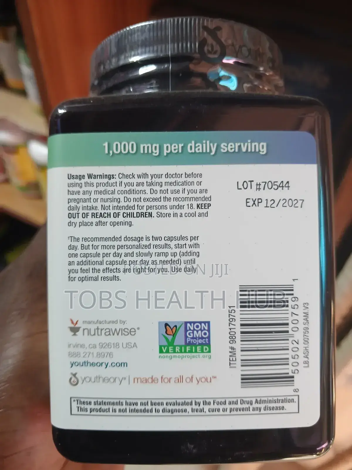 Youtheory Ashwagandha Supports a Healthy Response to Stress Fatigue
