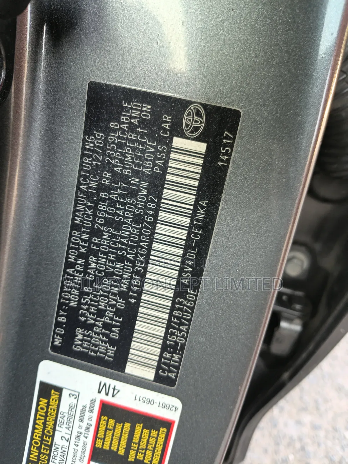 Toyota Camry 2010 Gray