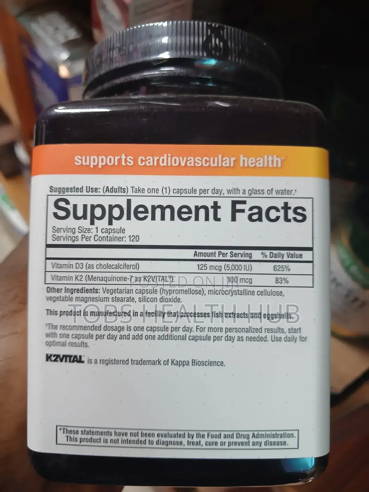 Youtheory K2d3 Essential Daily Vitamins Bone Heart Health Support .