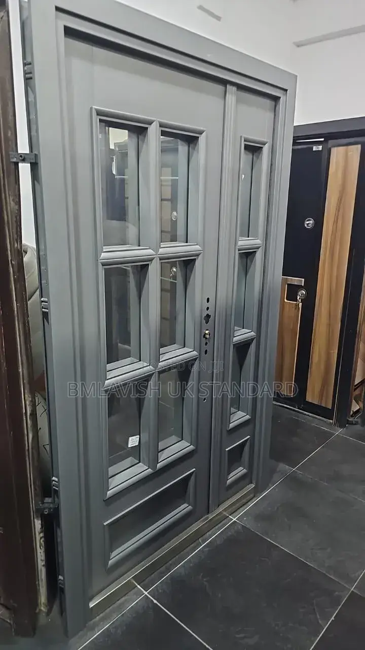 Ovas Gray French Glass Door 4ft by 7ft