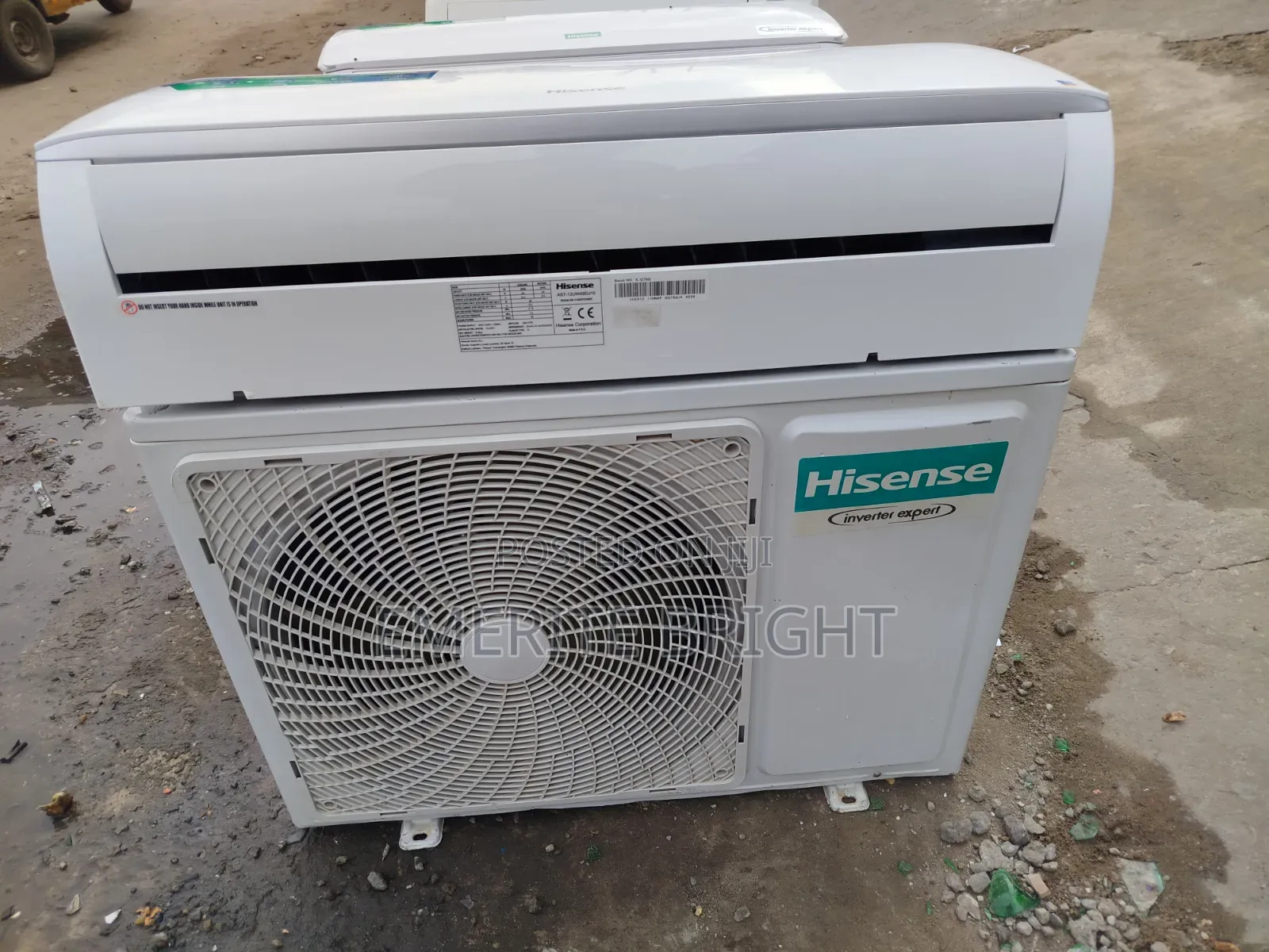 Hisense Inverter Ac 2hp R32gas Wit Full Gas Tested Ok
