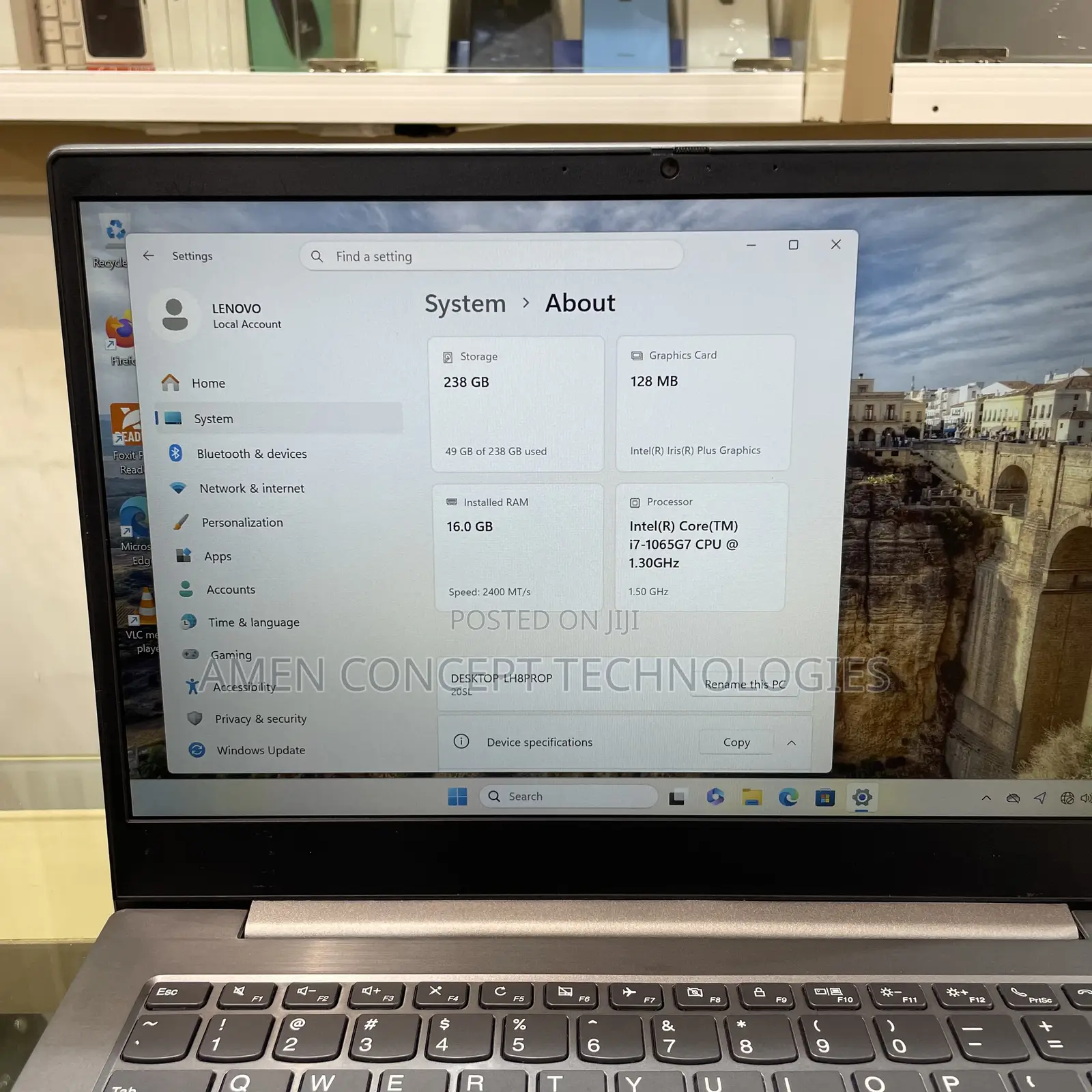 Laptop Lenovo Thinkbook 14 16GB Intel Core i7 SSD 256GB