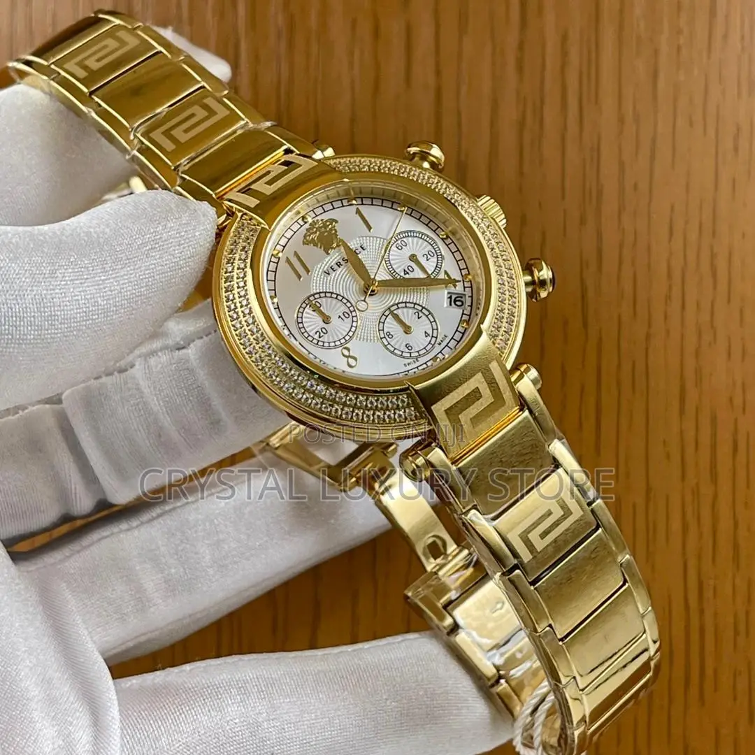 Versace Quality Luxury Ladies Chain Strap Wristwatch