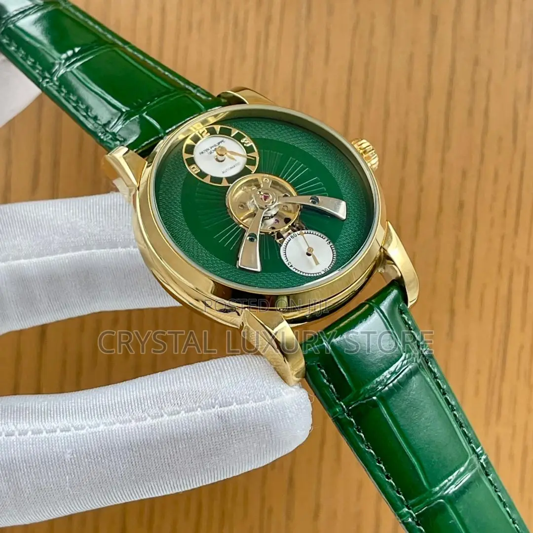 Patek Philippe Quality Luxury Leather Automatic Engine Wristwatch