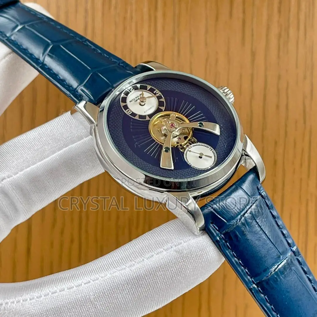 Patek Philippe Quality Luxury Leather Automatic Engine Wristwatch