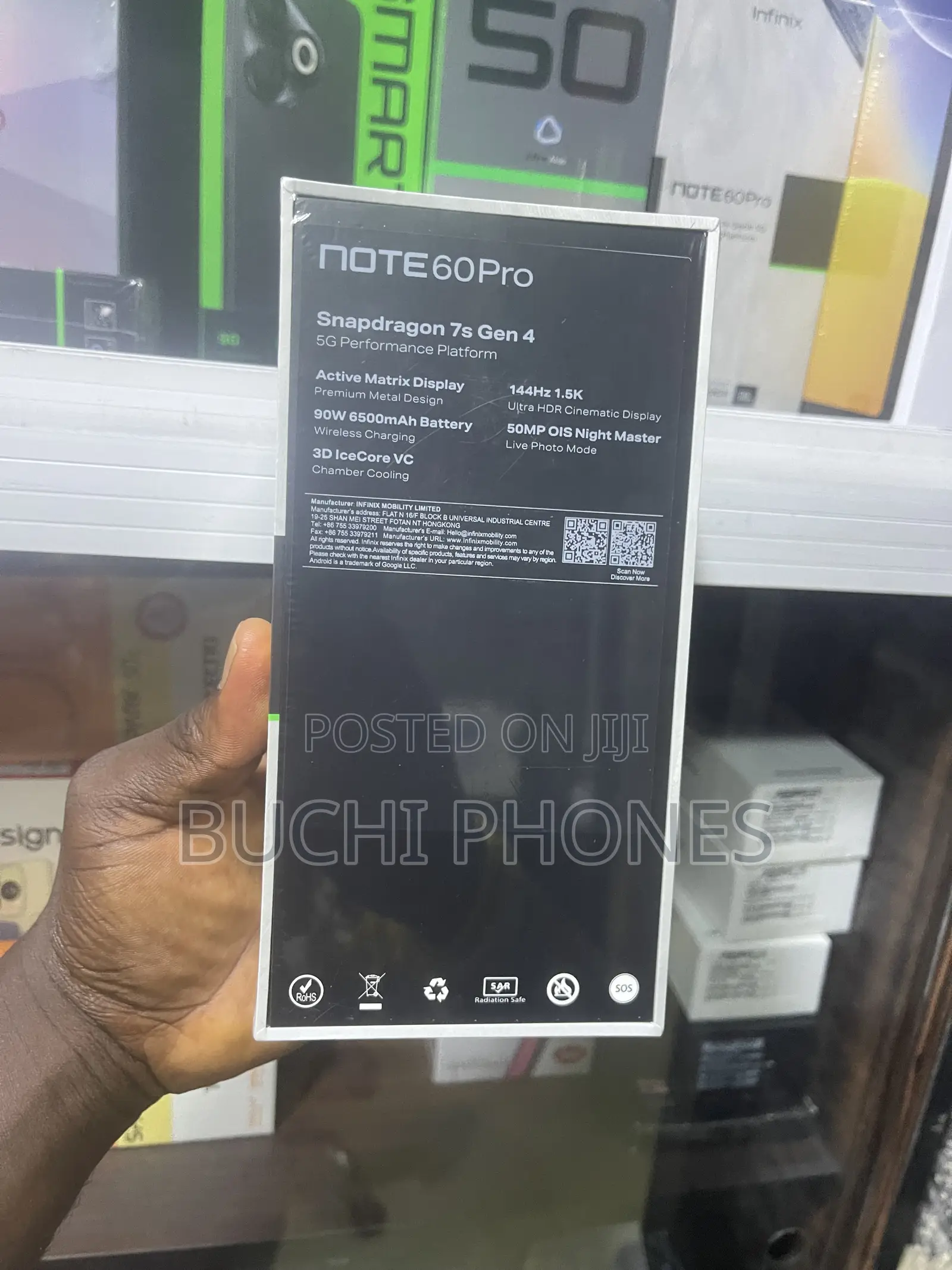 New Infinix Note 60 Pro 256 GB Black