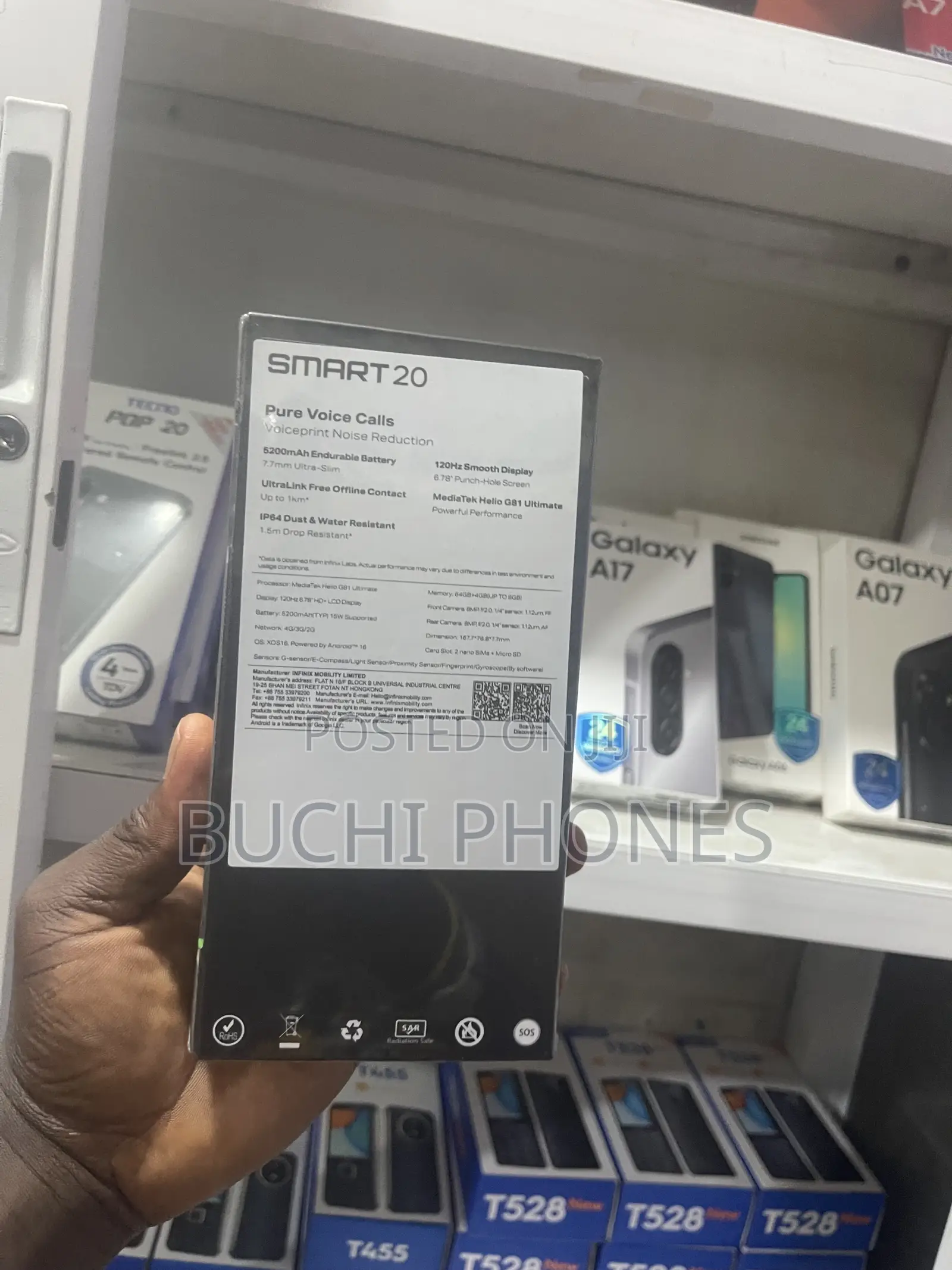 New Infinix Smart 20 128 GB White