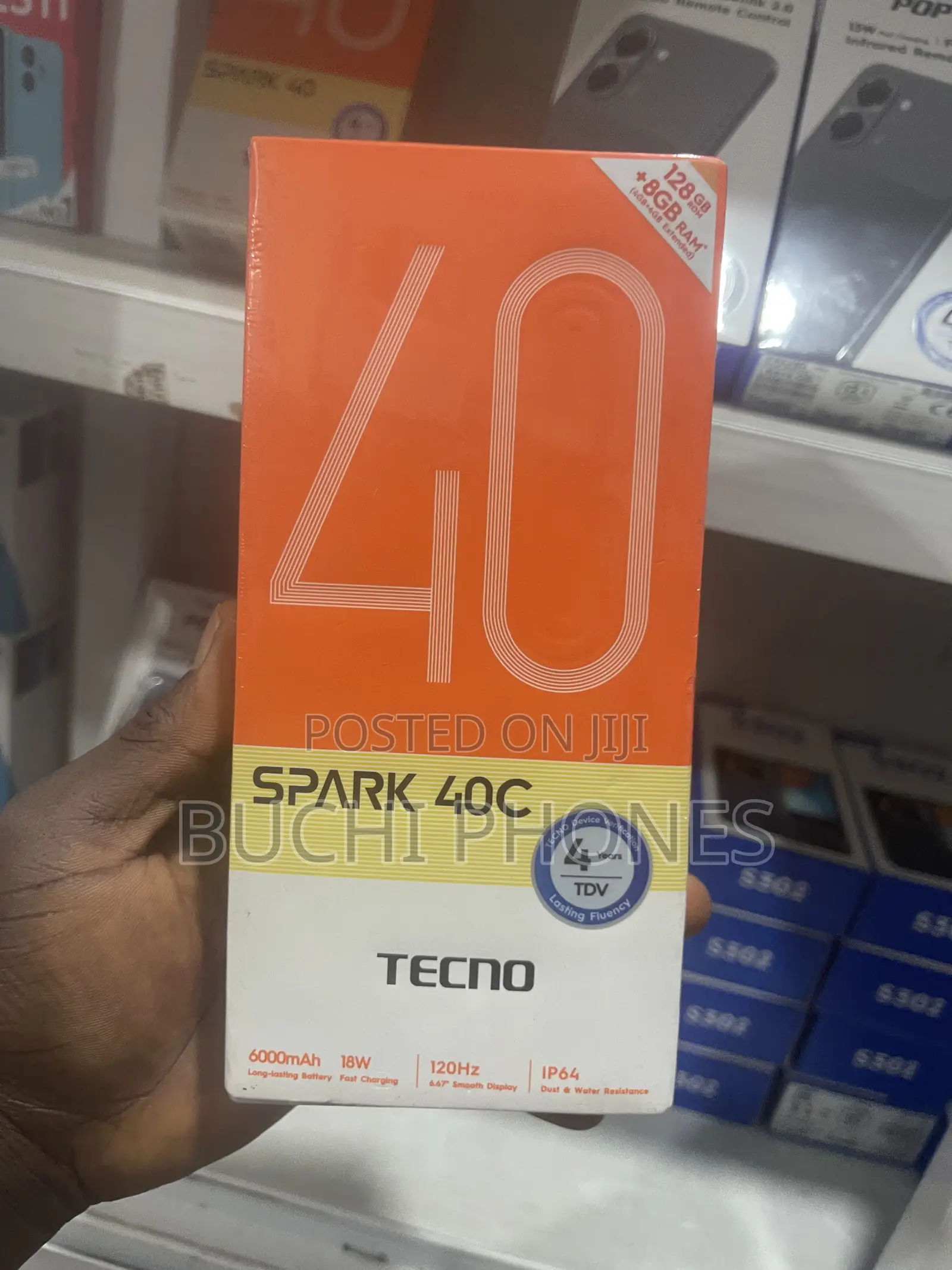 New Tecno Spark 40 128 GB White