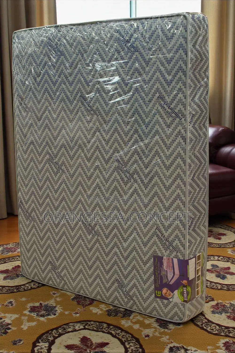 6x6x12 Semi Orthopedic Mattress (Payment on Delivery Within Lagos)