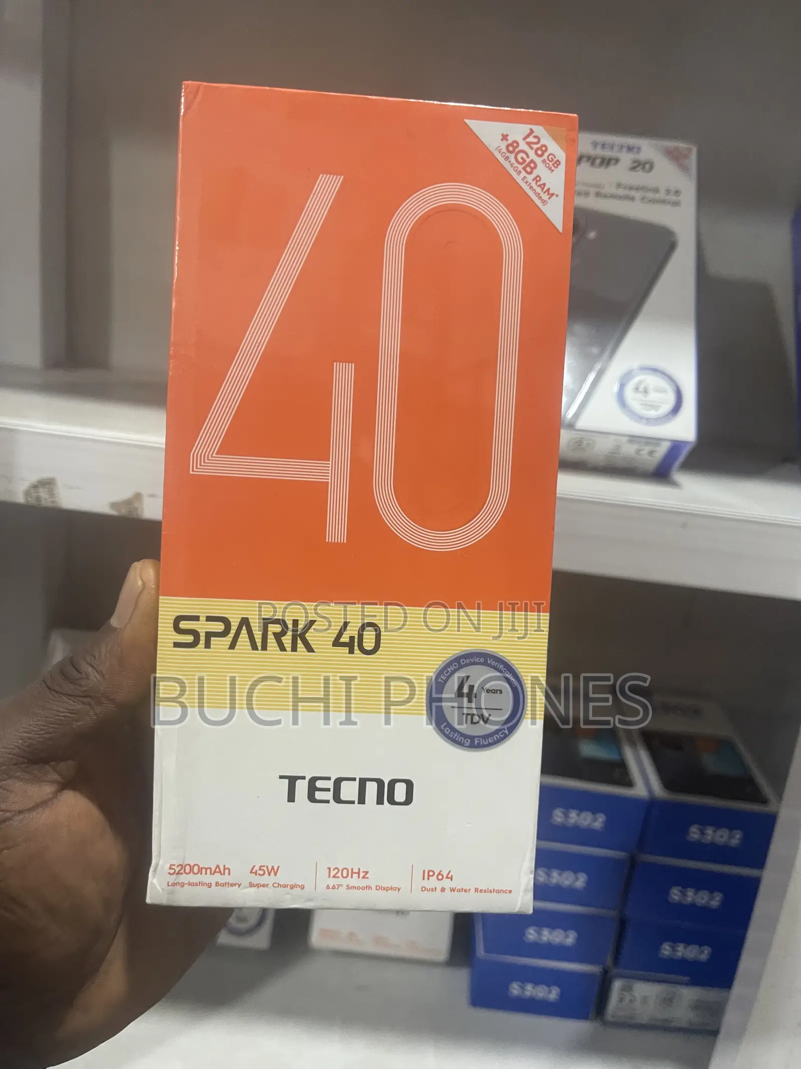 New Tecno Spark 40 128 GB Black