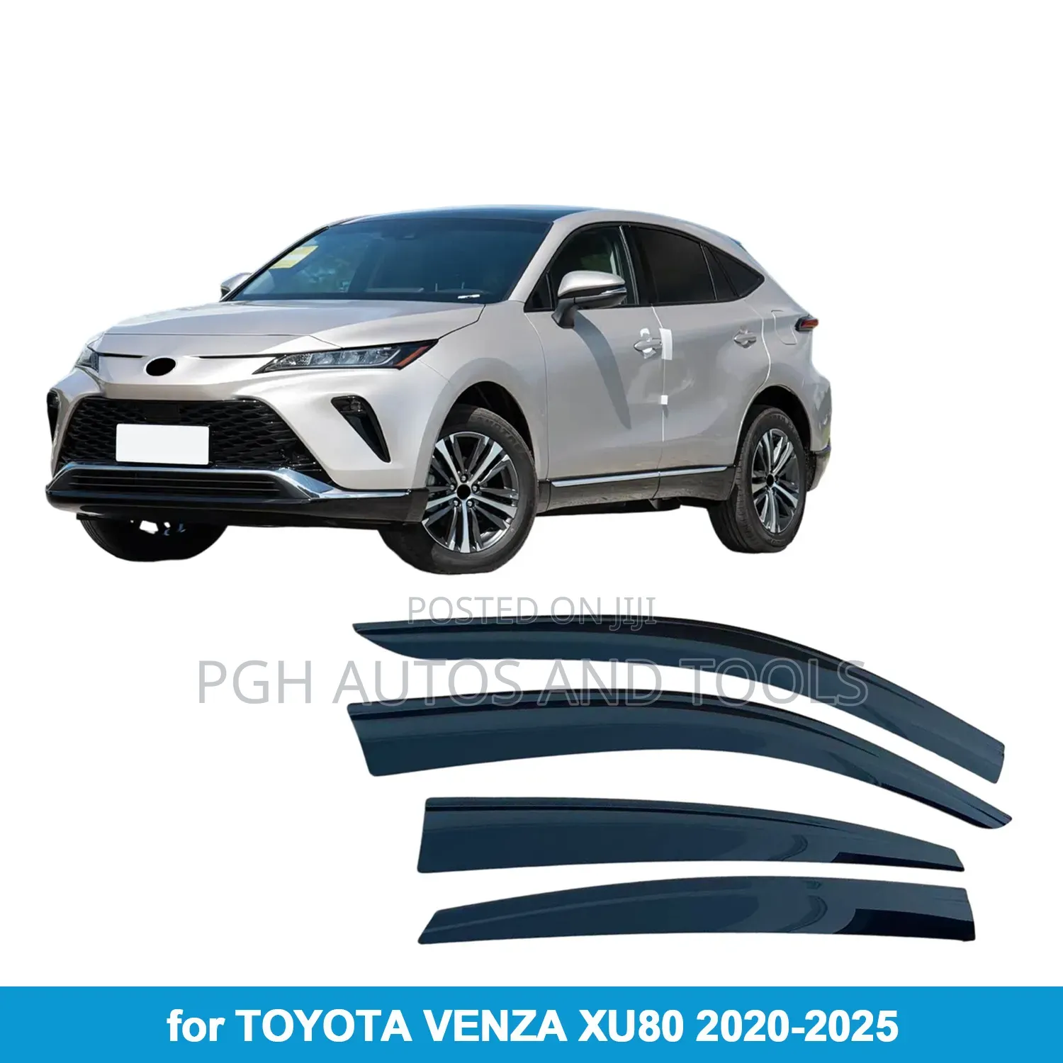 Venza Rain Shield Side Window Deflector / Shade (Window Visor)