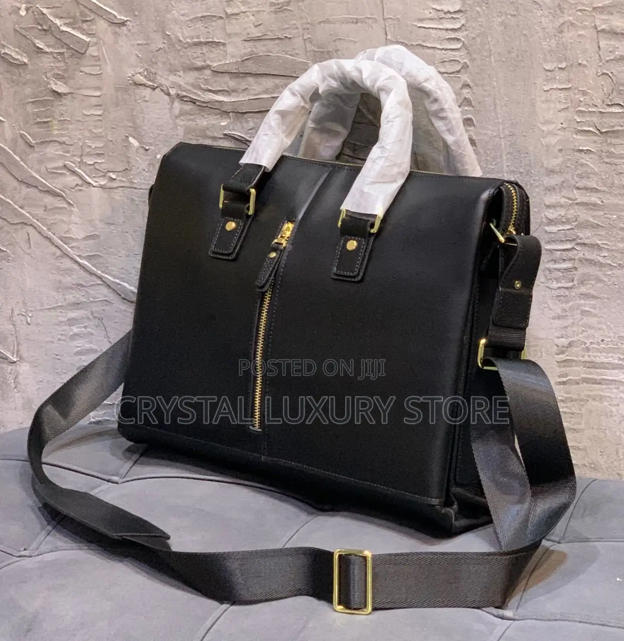 High Quality Men Genuine Leather Laptop Bag