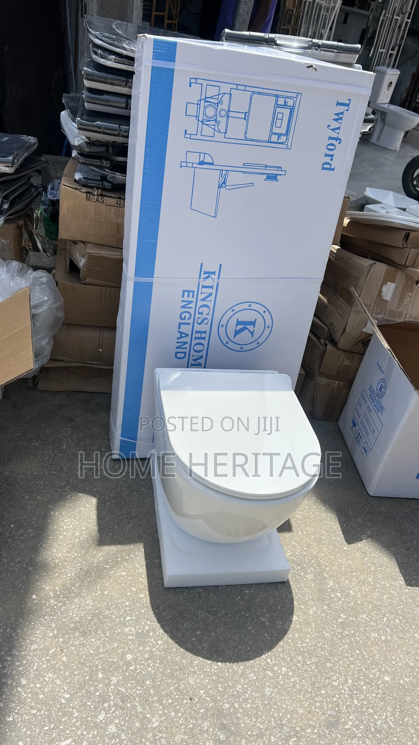 Twyford Round Wall-Hung Toilet With Powerful Flushing System