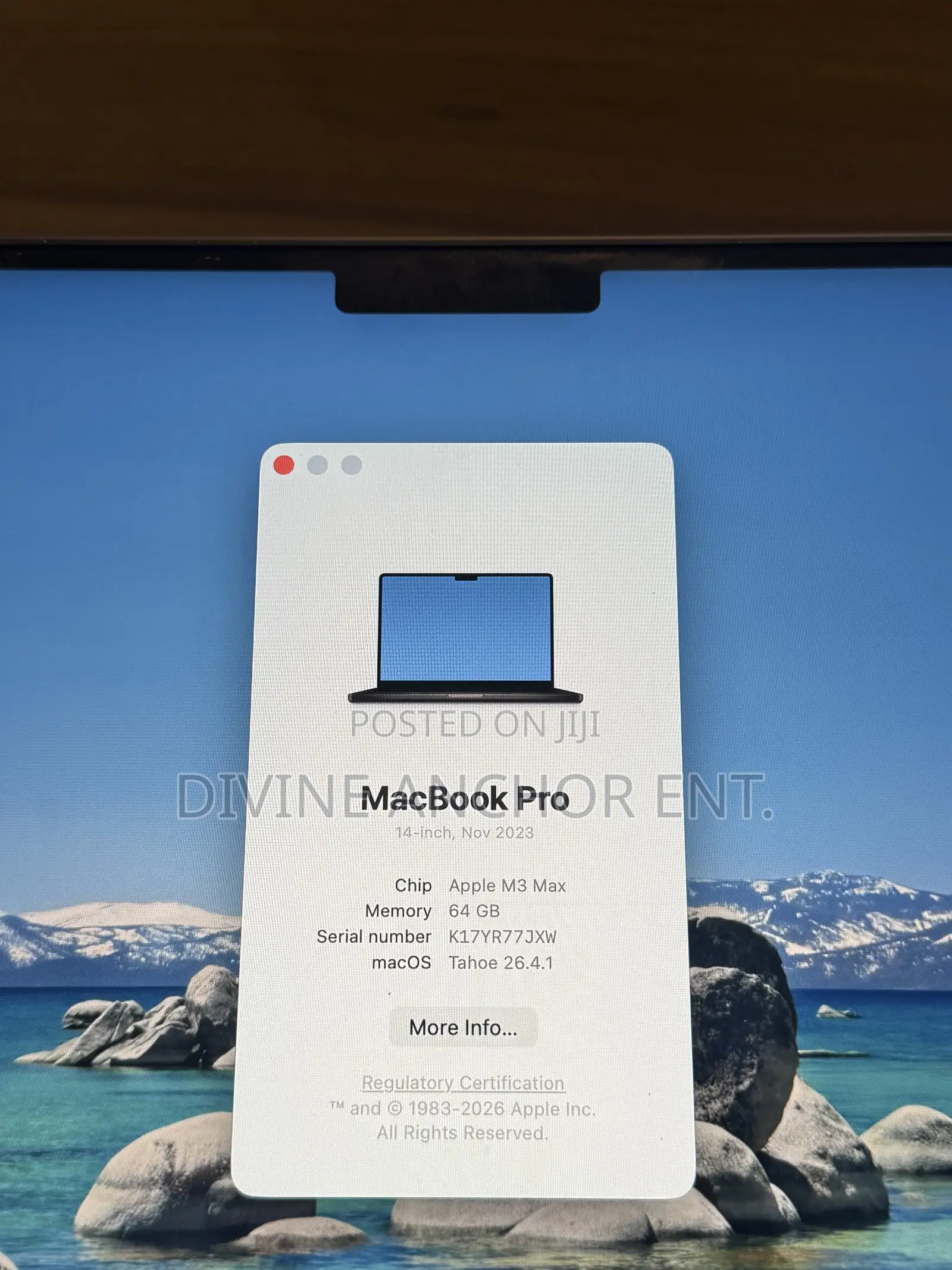 Laptop Apple MacBook Pro 2023 M3 Max 14-inch 64GB Apple M3 Max SSD 2T
