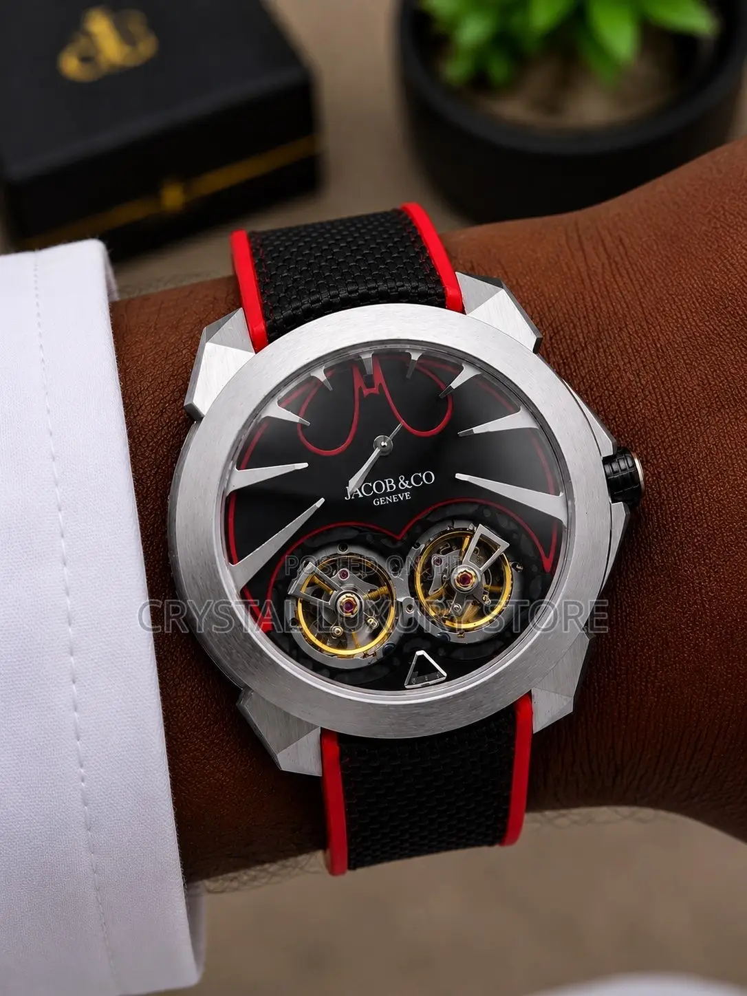 Jacob and Co Quality Luxury Men Automatic Engine Wristwatch