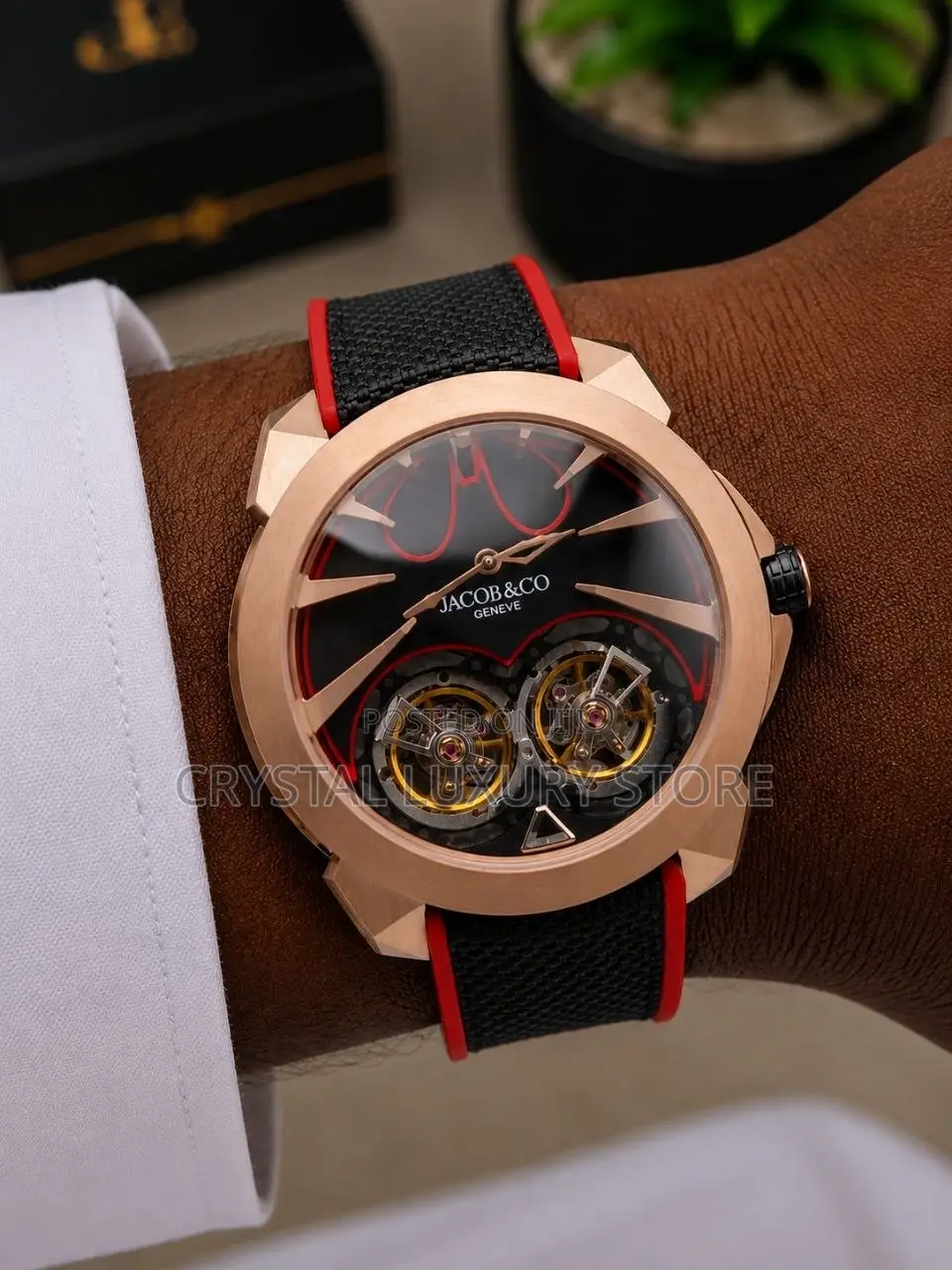 Jacob and Co Quality Luxury Men Automatic Engine Wristwatch