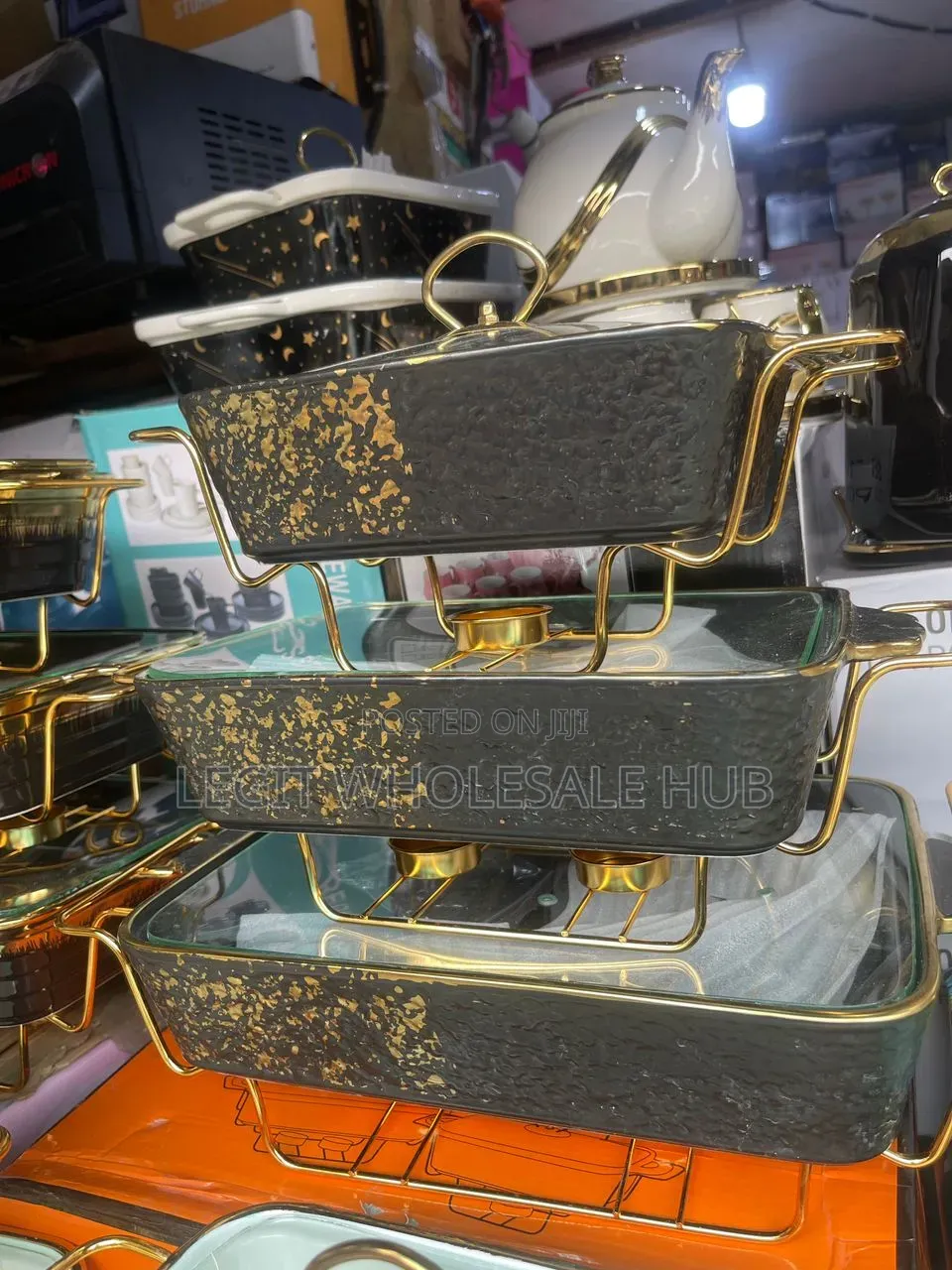 Luxury Ceramic Food Warmer Casserole Dish
