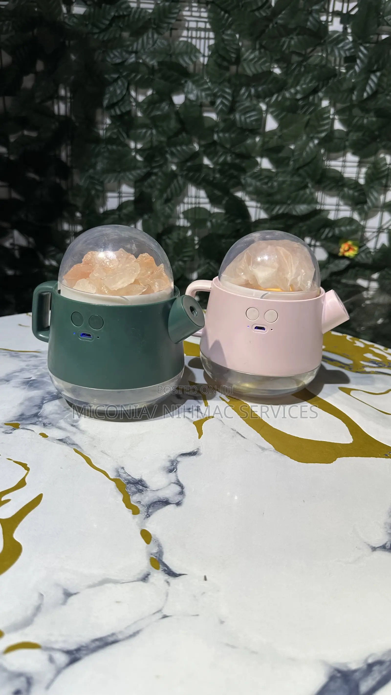 Magic Teapot Humidifier With Natural Salt Stones (Rechargeable)