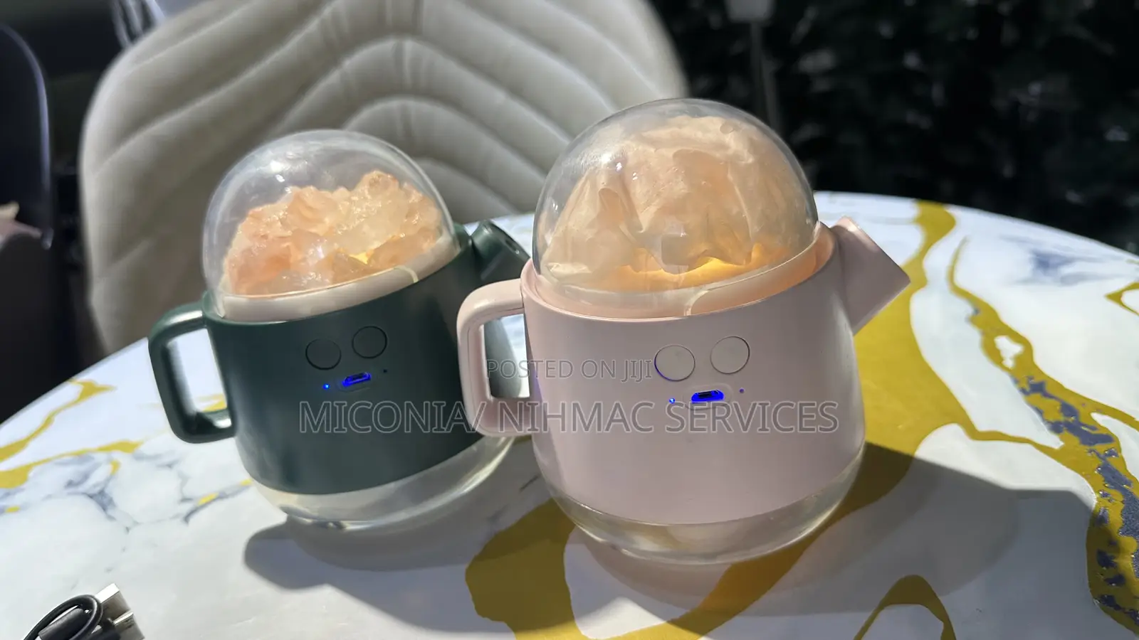 Magic Teapot Humidifier With Natural Salt Stones (Rechargeable)