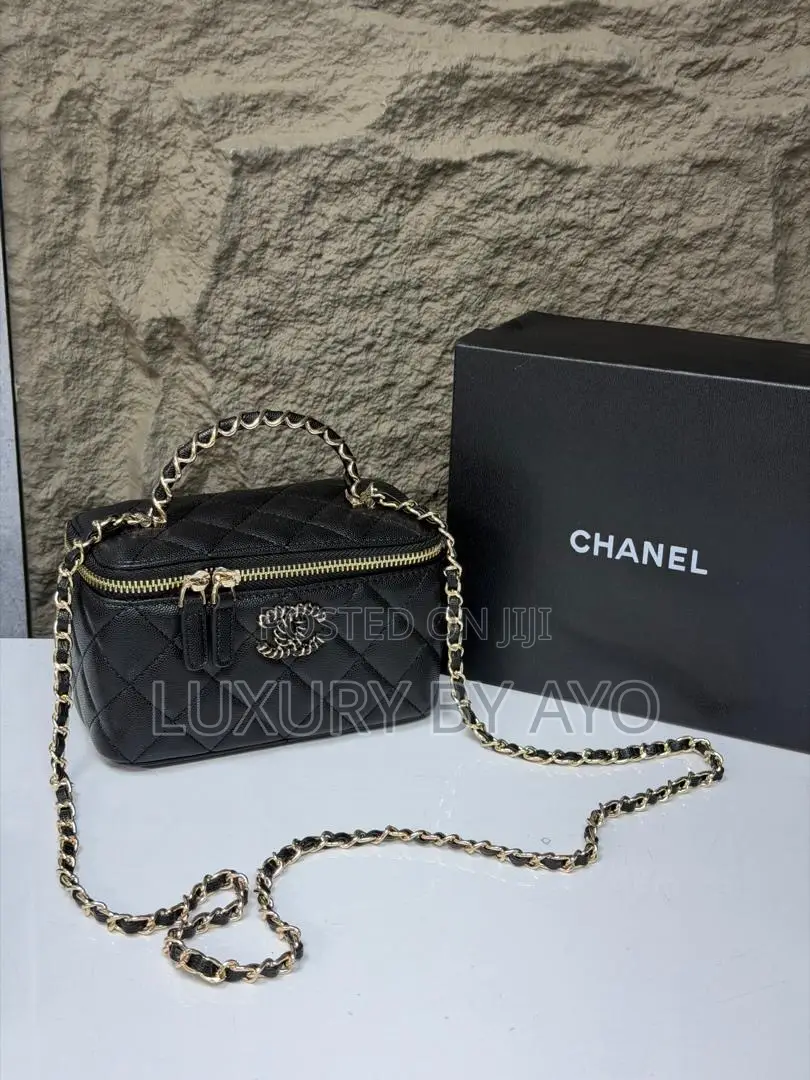 Quality Chanel Limbskin Chain Top Handle