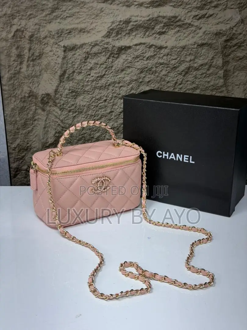 Quality Chanel Limbskin Chain Top Handle