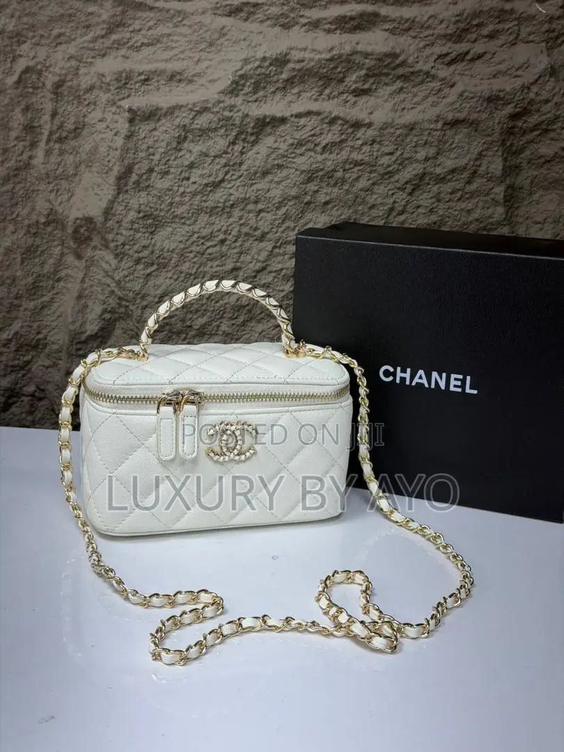 Quality Chanel Limbskin Chain Top Handle