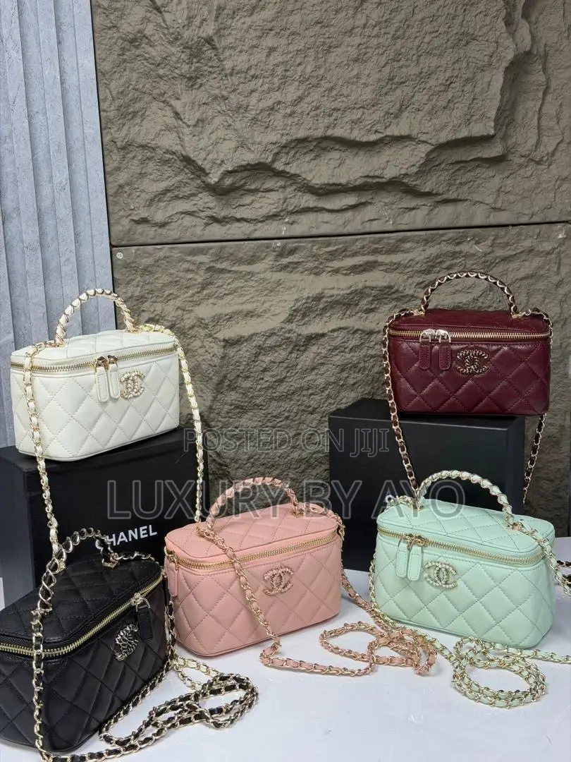 Quality Chanel Limbskin Chain Top Handle