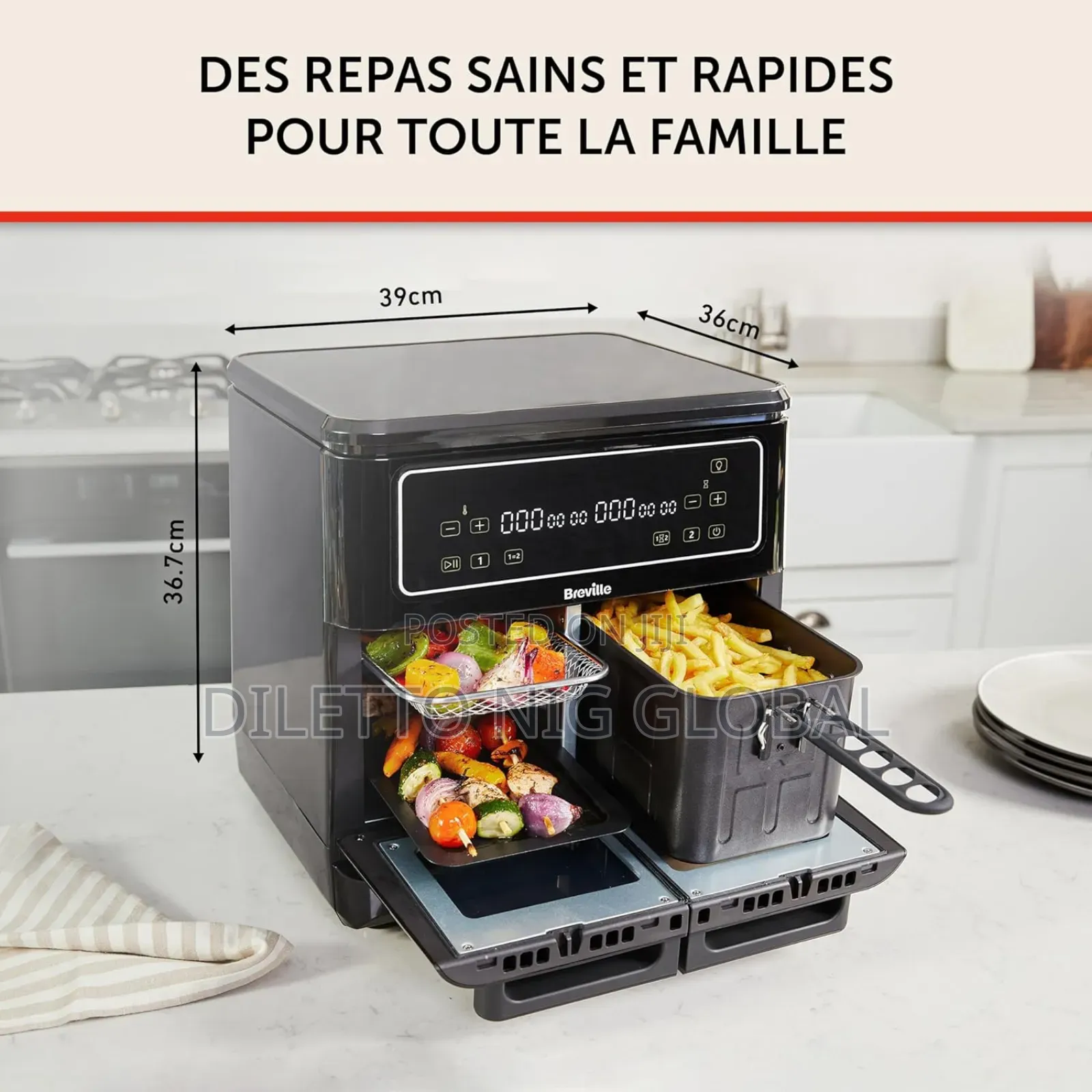 Breville Flexi Halo Digital Air Fryer Oven 11l