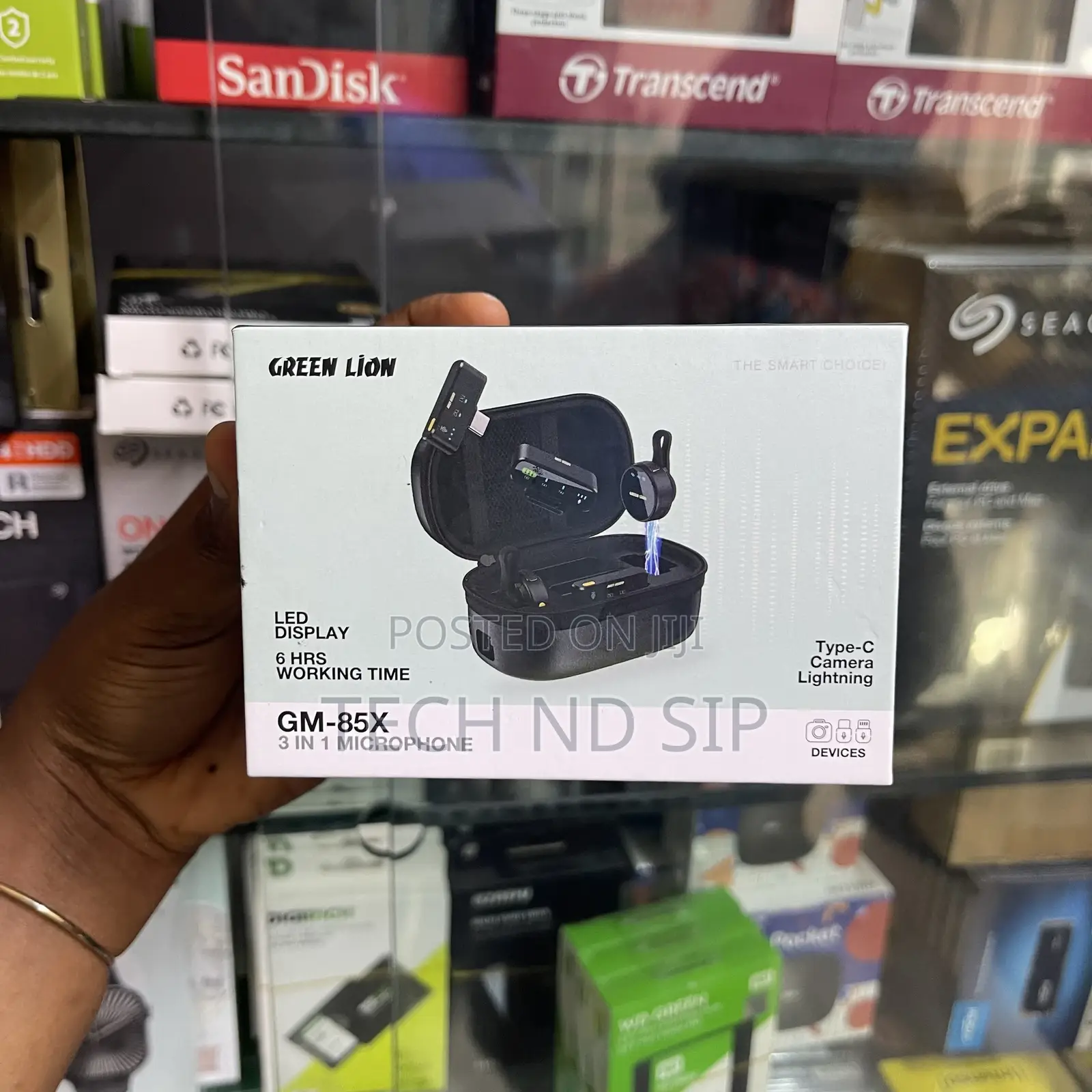 Green Lion Gm85x 3-in-1 Wireless Microphone ( Noise Cancellation)