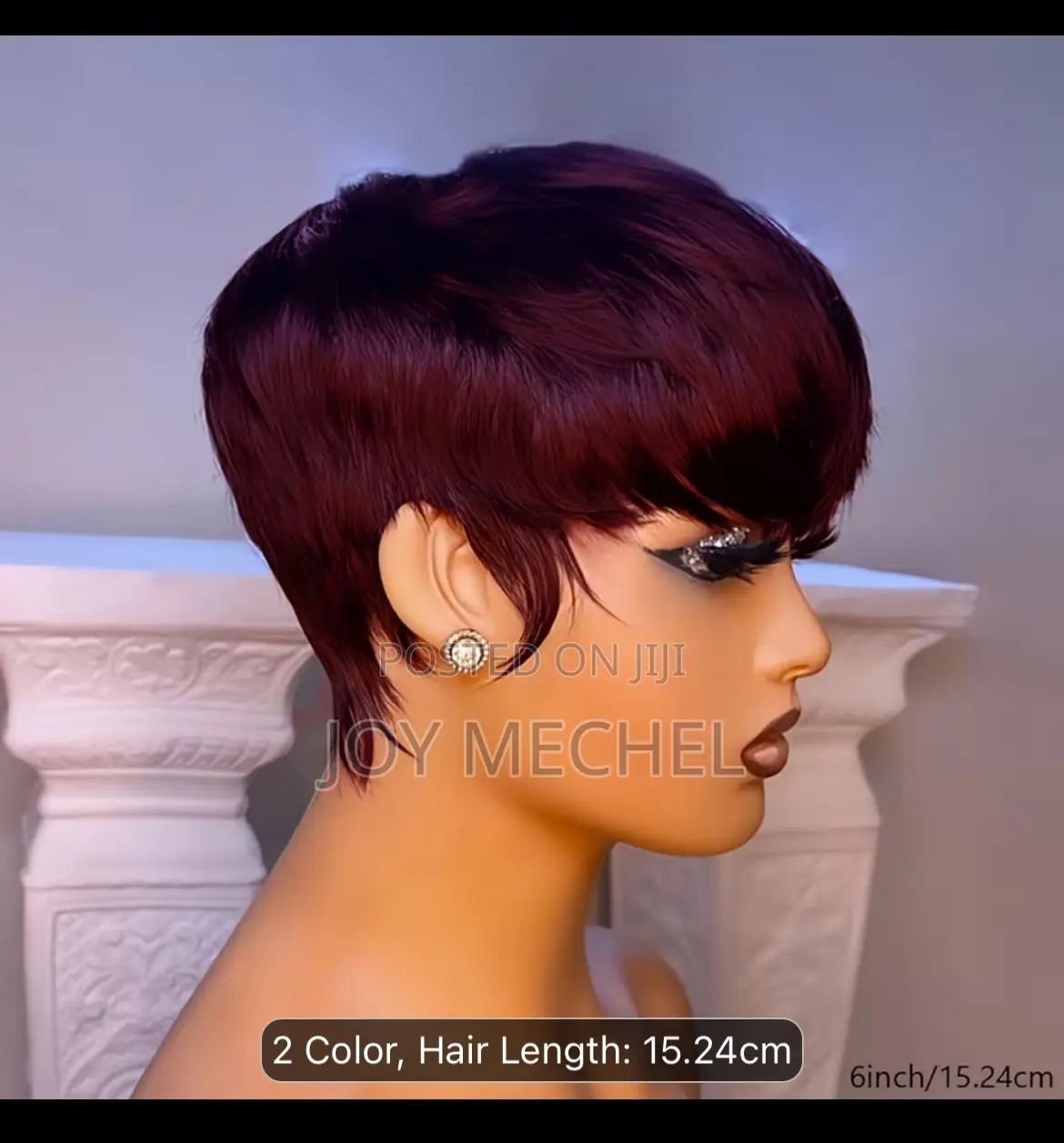 Short Pixie Cut Wig for Women, Human Hair With