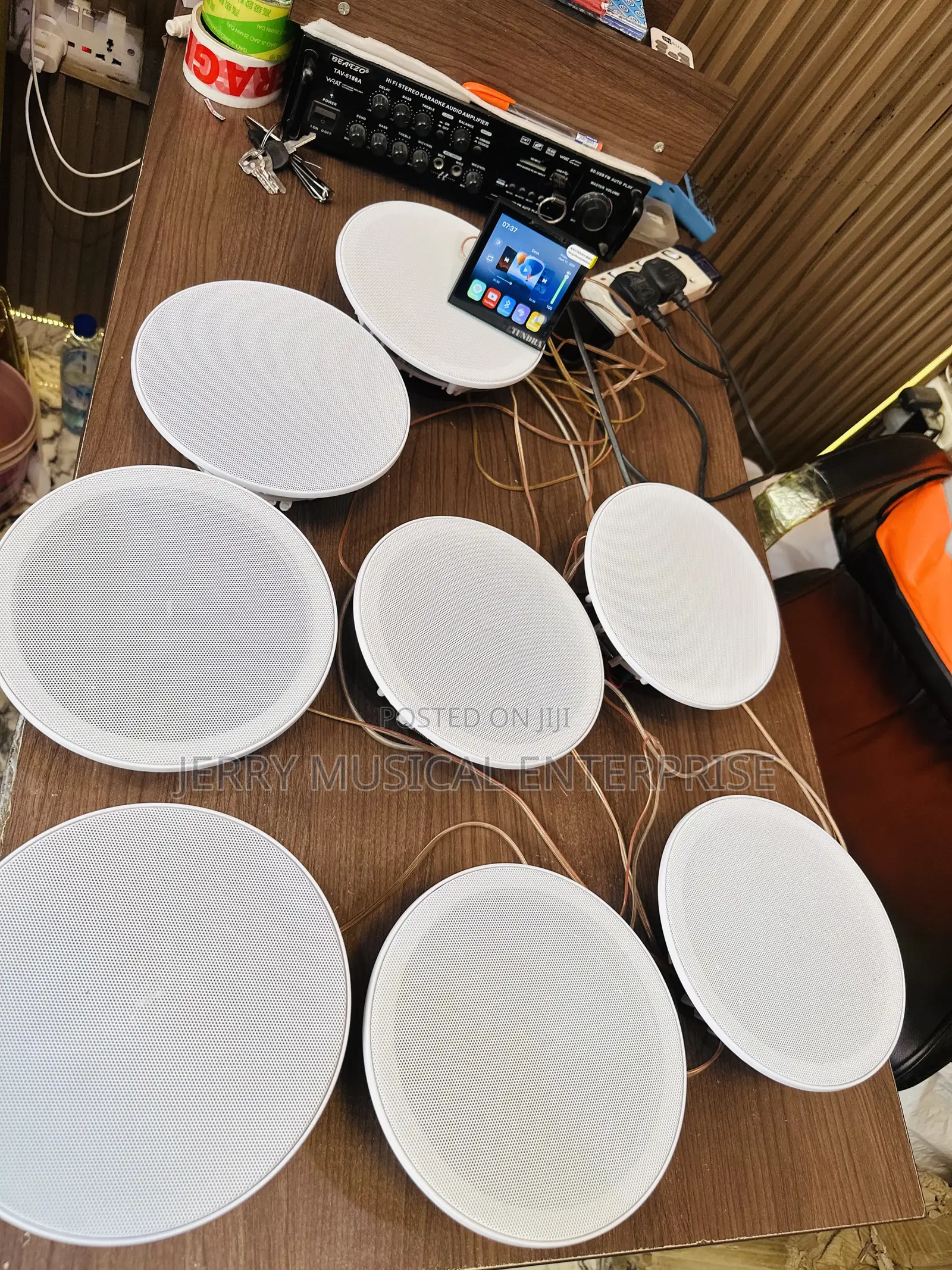 High Quality Ceiling Speakers With Smart Wall Amplifier 8n1