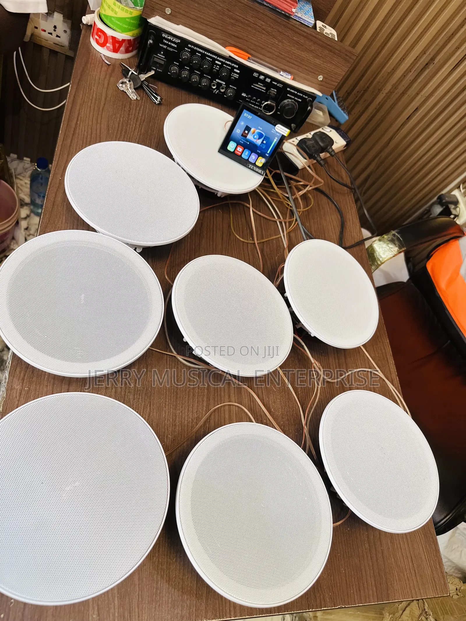 High Quality Ceiling Speakers With Smart Wall Amplifier 8n1