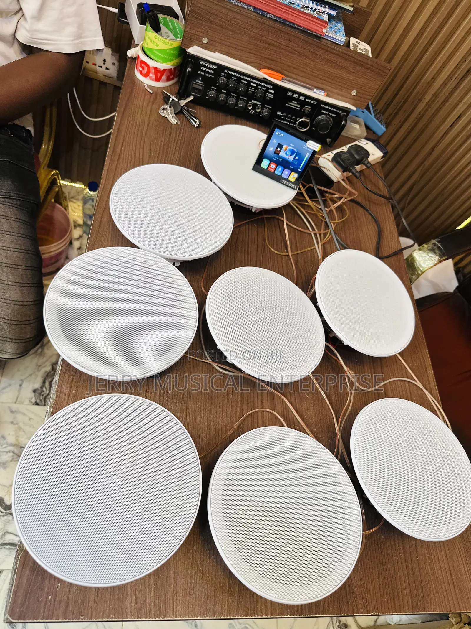 High Quality Ceiling Speakers With Smart Wall Amplifier 8n1