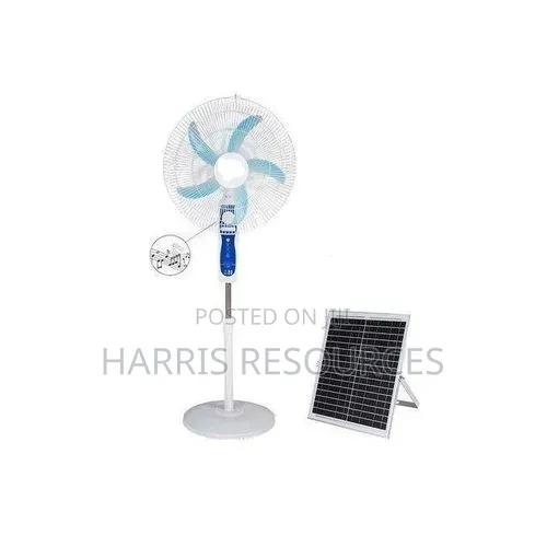 Tinmo Reachable Fan 18 Inch Solar Stand Fan With 2 Bulbs