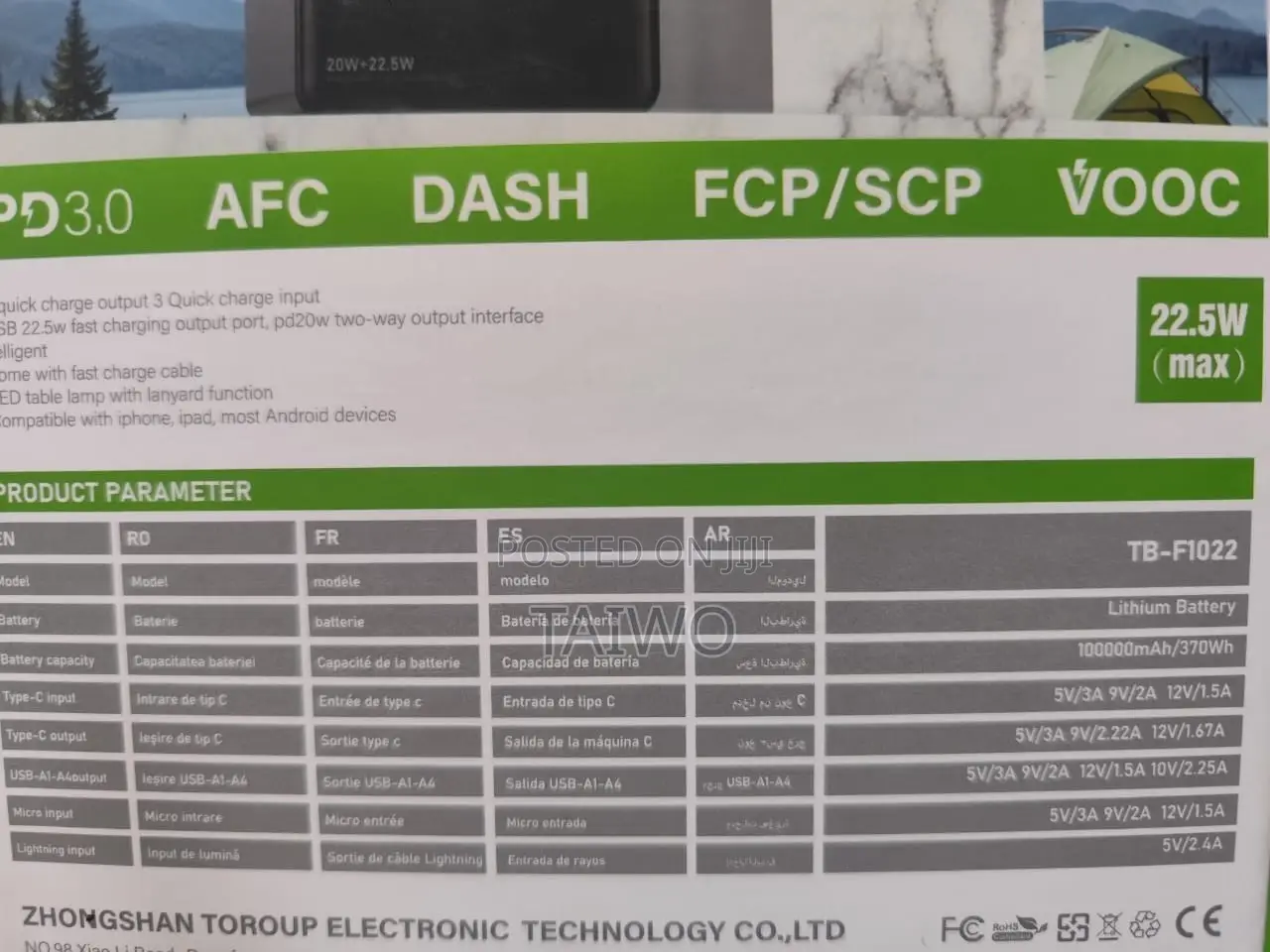 100,000mah High Capacity Powerbank