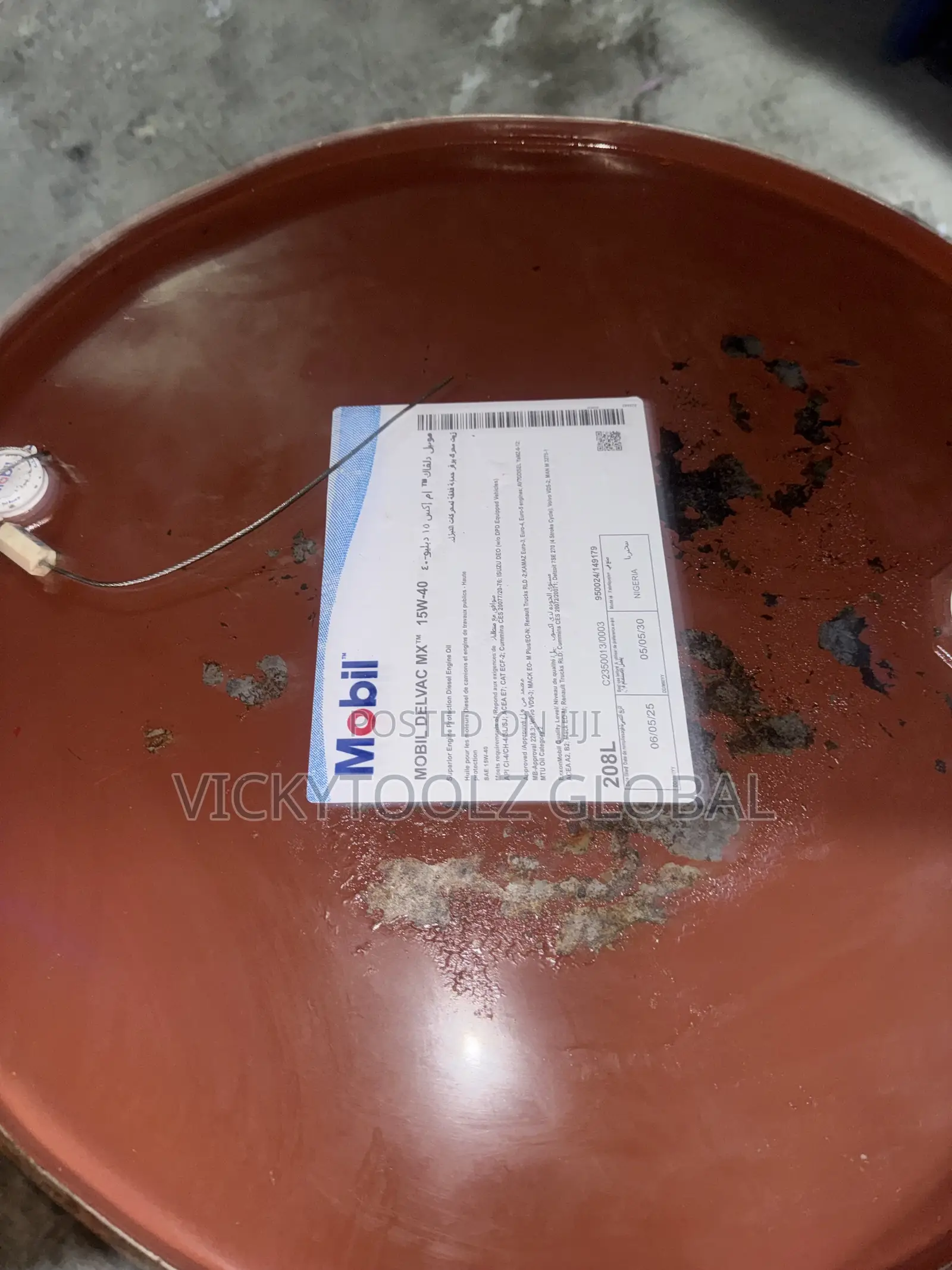 Mobil Delvac 15w-40 Diesel Engine Oil Drum//208l