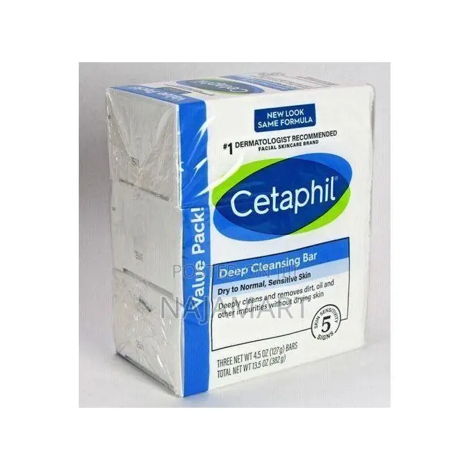 Cetaphil Deep Cleansing Bar Soap Value Pack of 3in 1
