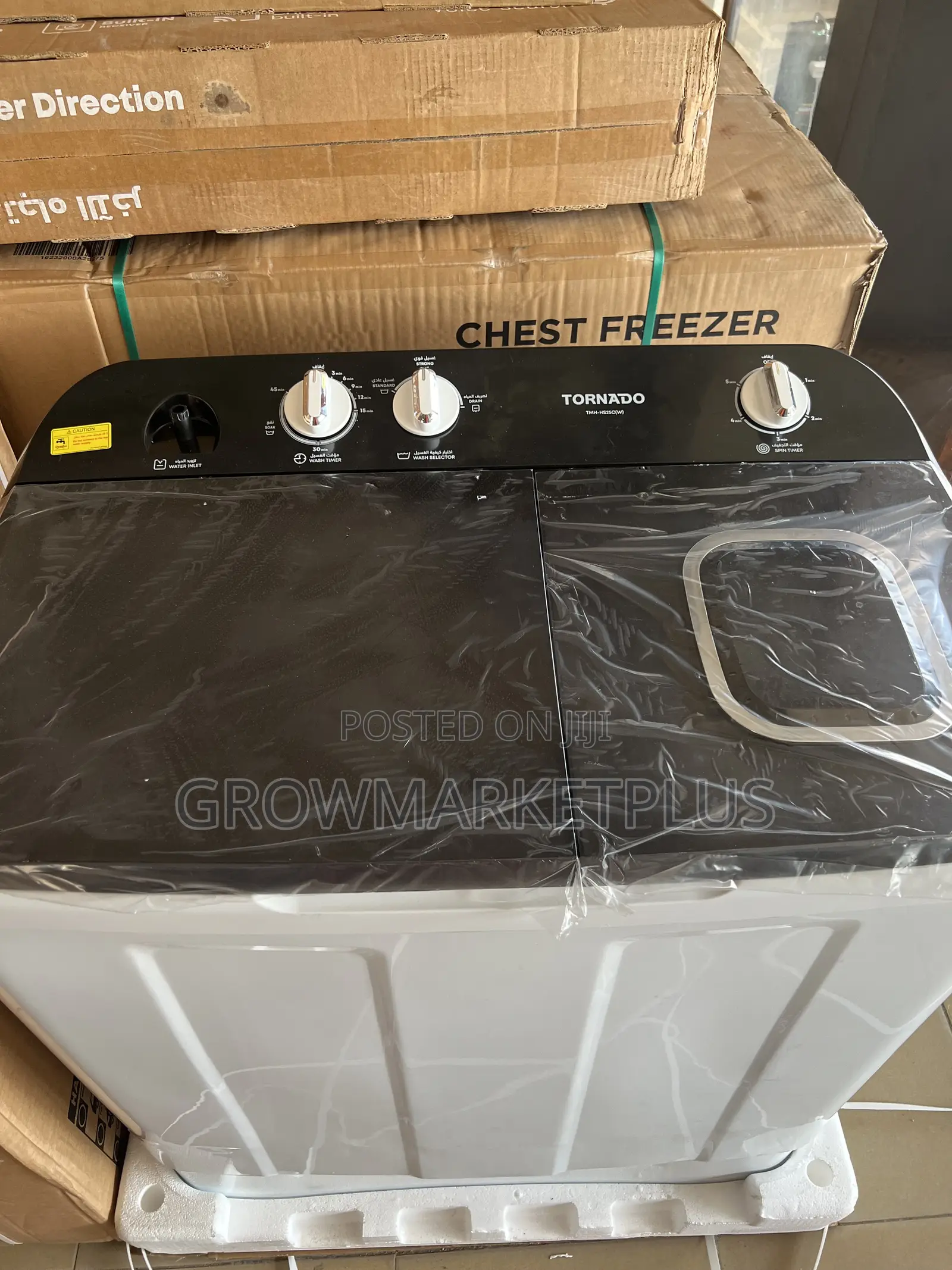 Tornado 13kg Twintub Washing Machine-TMH-Hs25c(Wk)