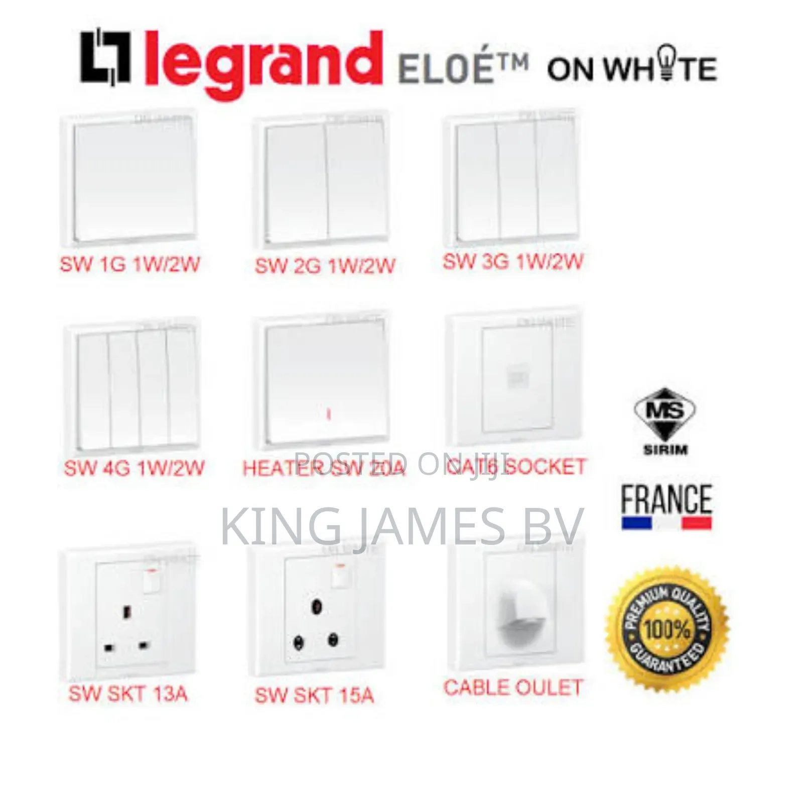 Legrand Belanco Switches and Sockets