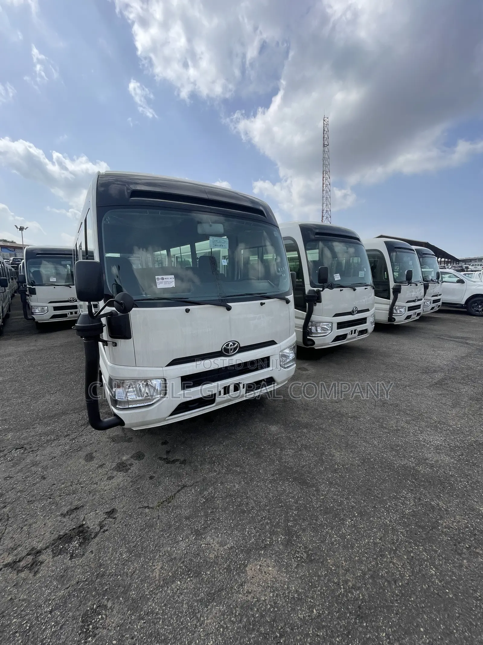 New Toyota Coaster 2025 White