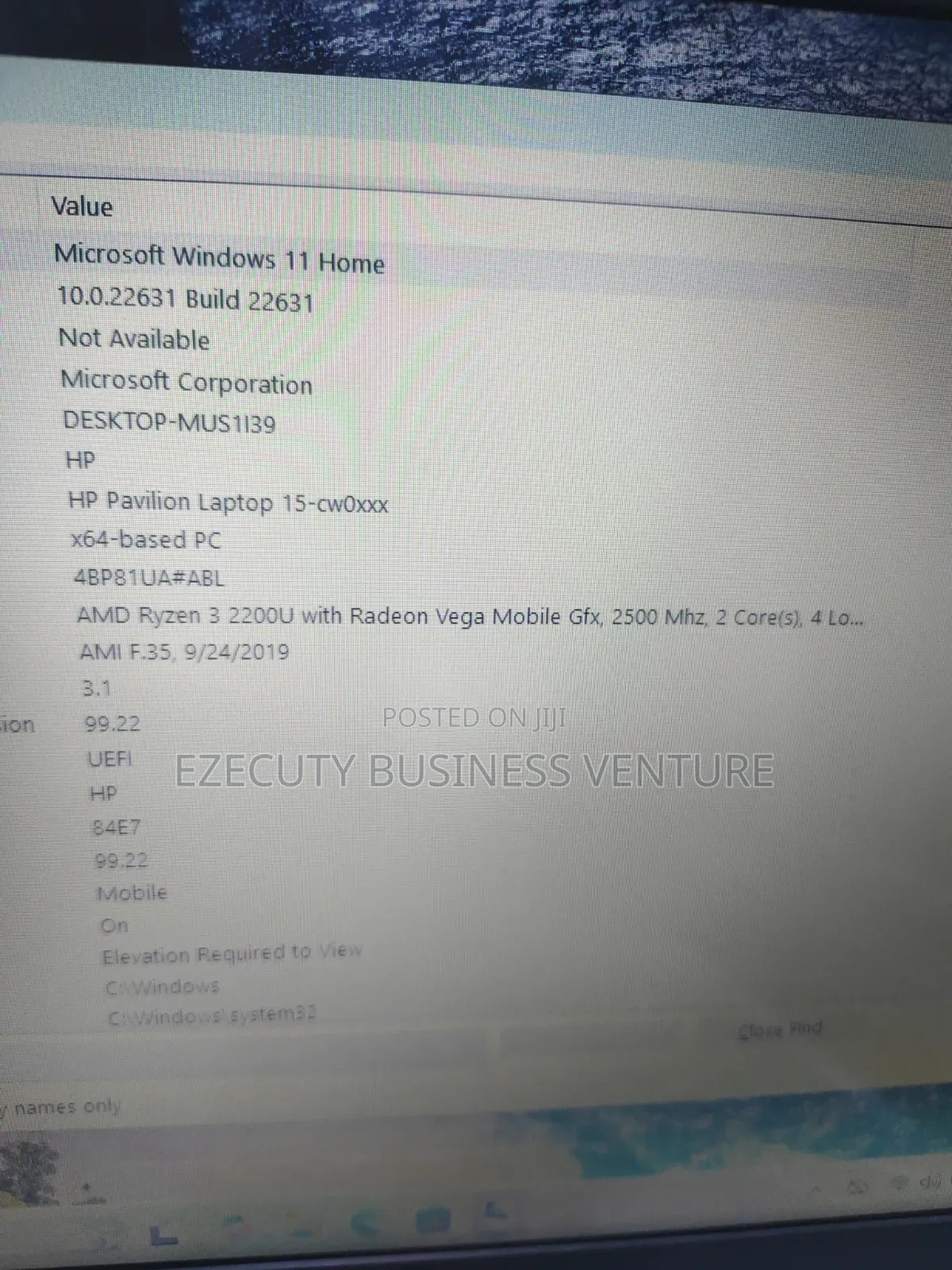 Laptop HP Pavilion 15 8GB AMD Ryzen 3 SSD 256GB