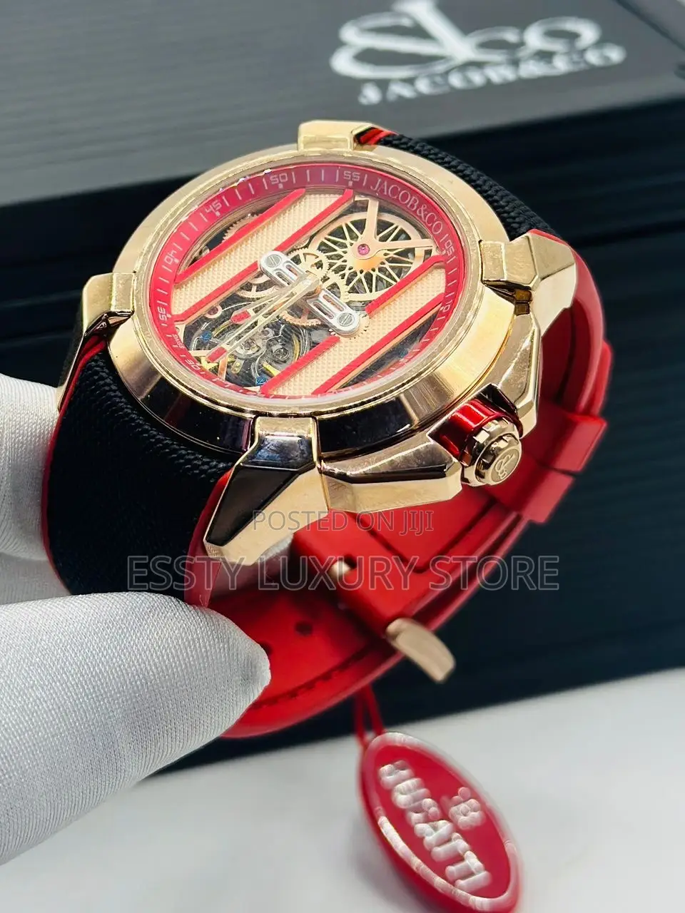 Automatic Jacob Co Rubber Wristwatches