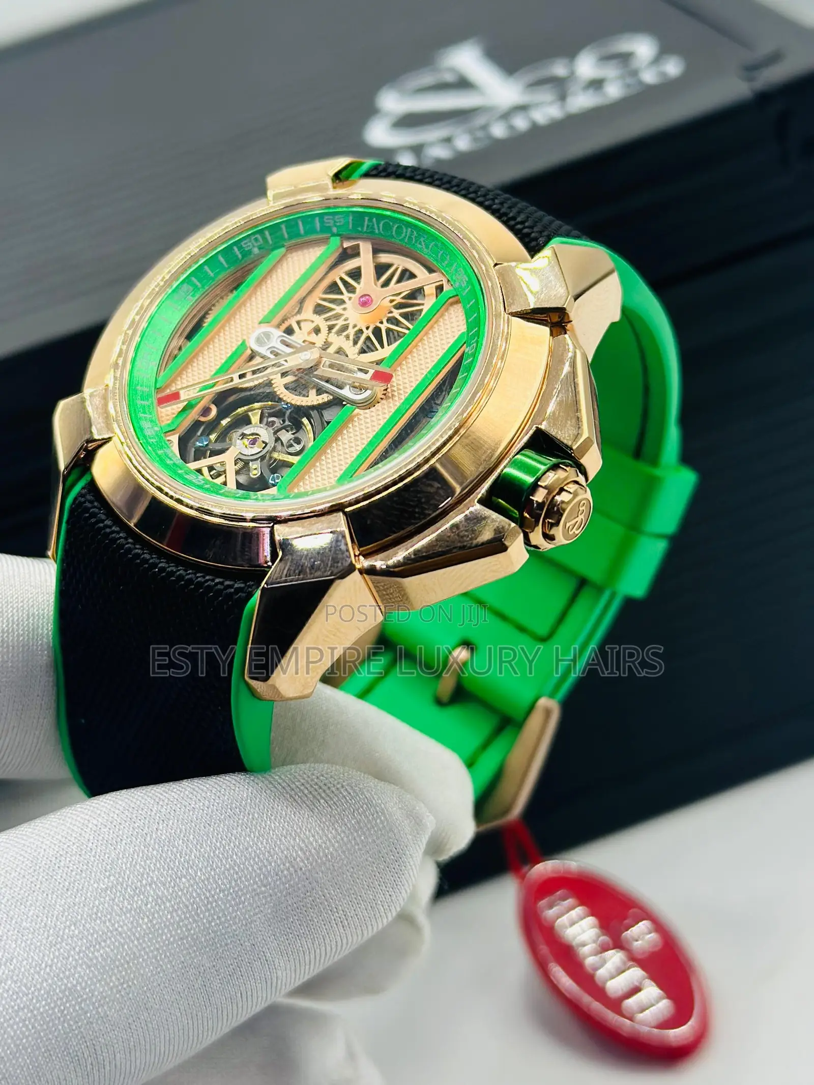 Automatic Jacob Co Rubber Wristwatches