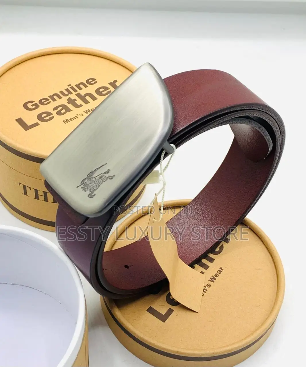 Burberry Pure Leather Quality Waist Belt