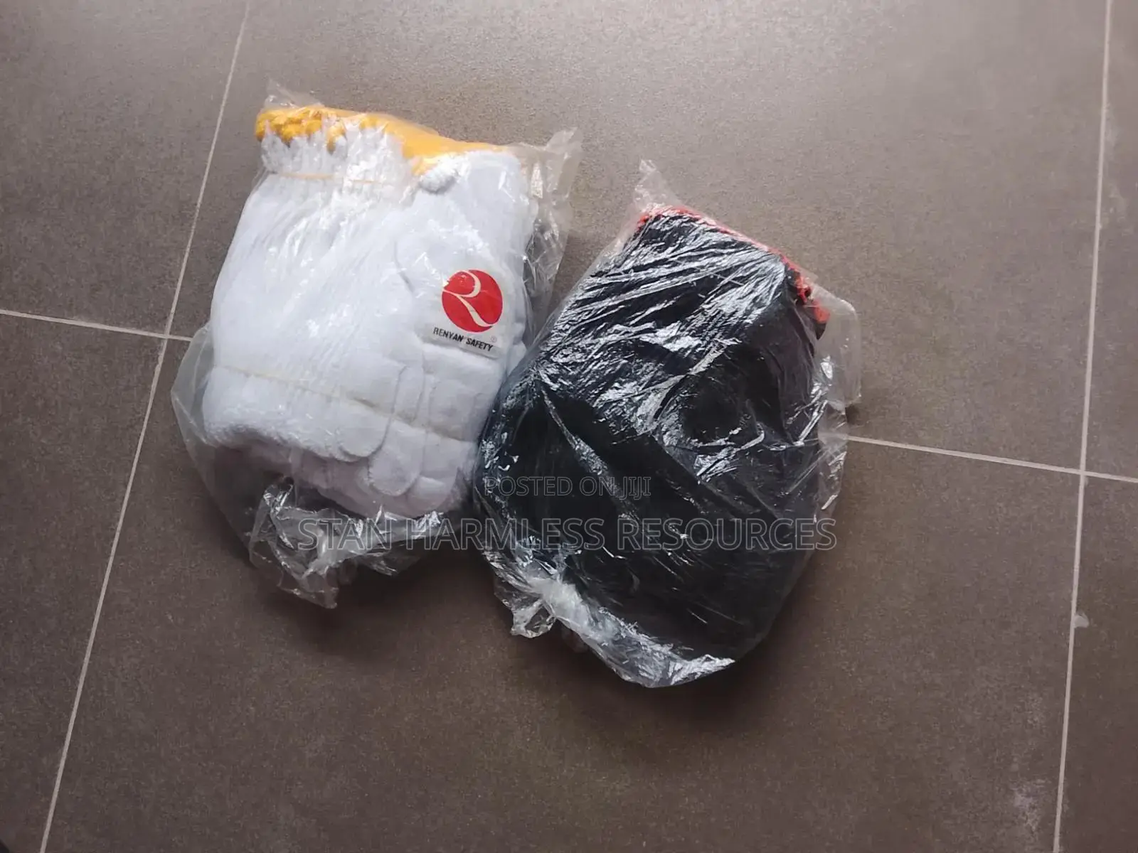 Black And White Cotton Gloves