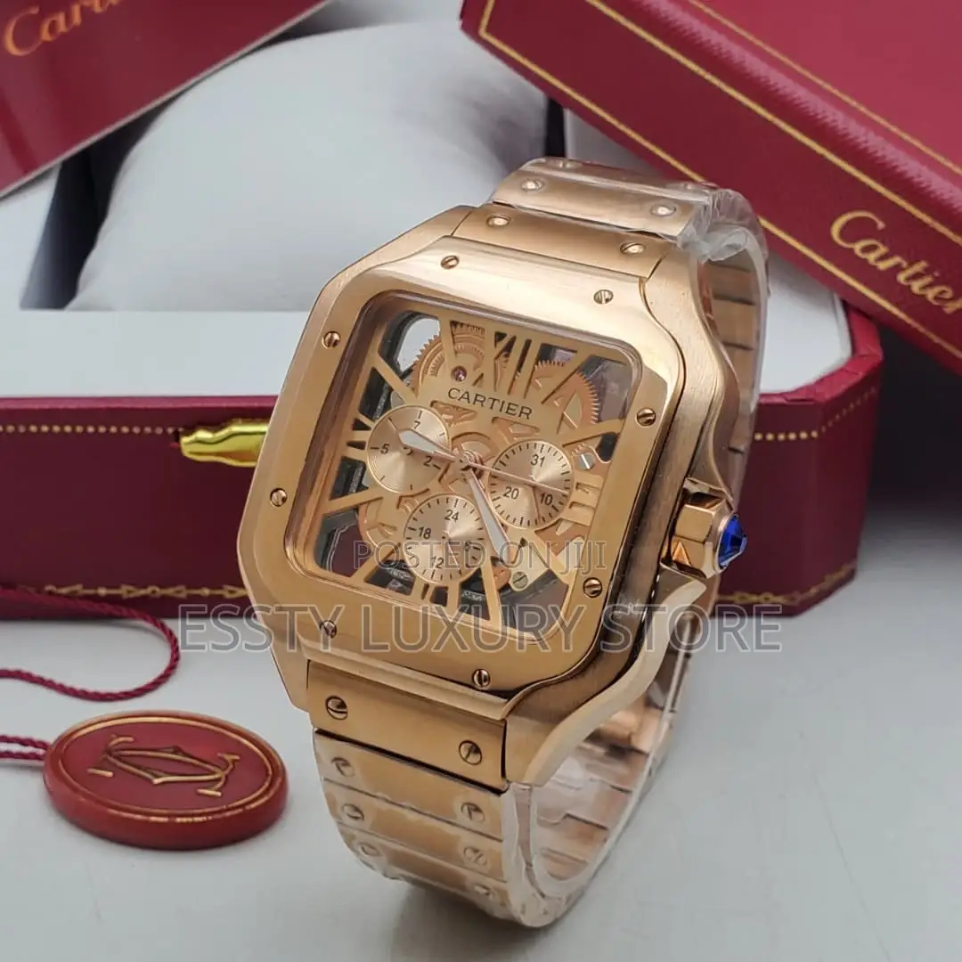 High Quality Luxury Cartier Chrome Skeleton Chain