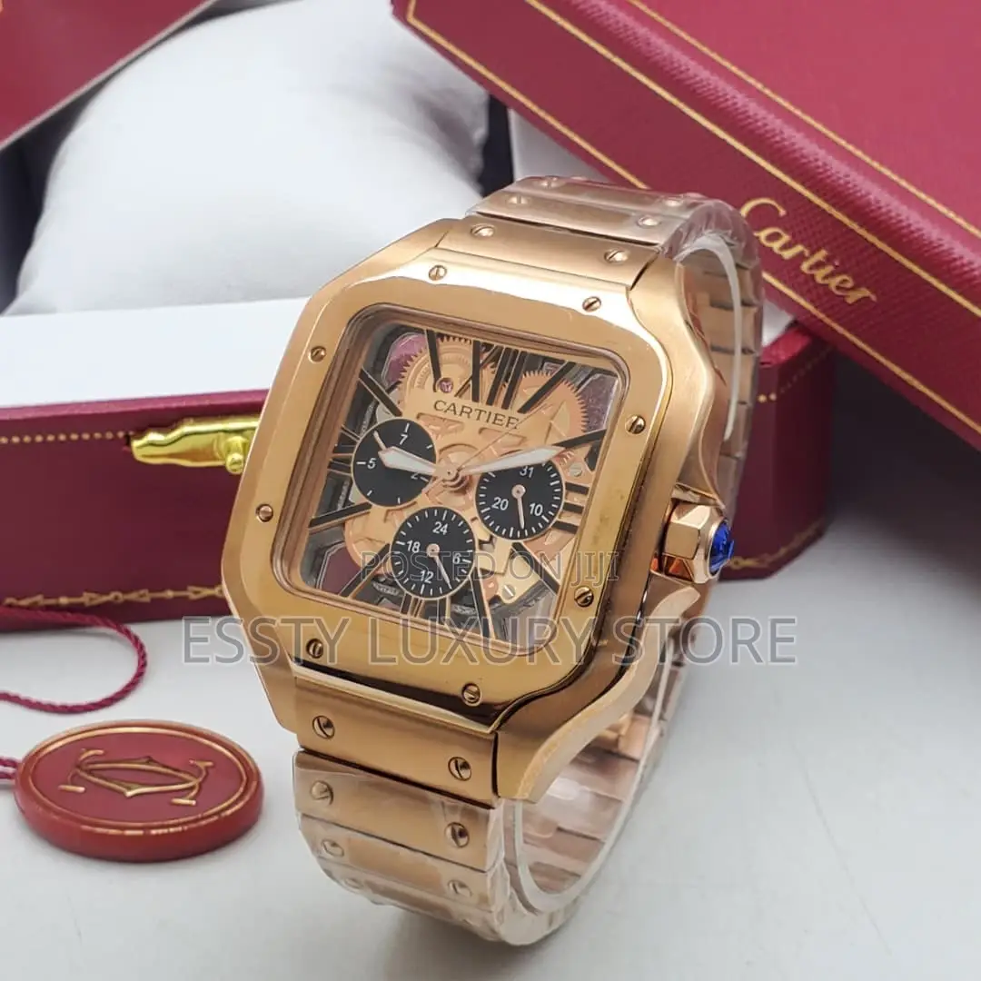 High Quality Luxury Cartier Chrome Skeleton Chain
